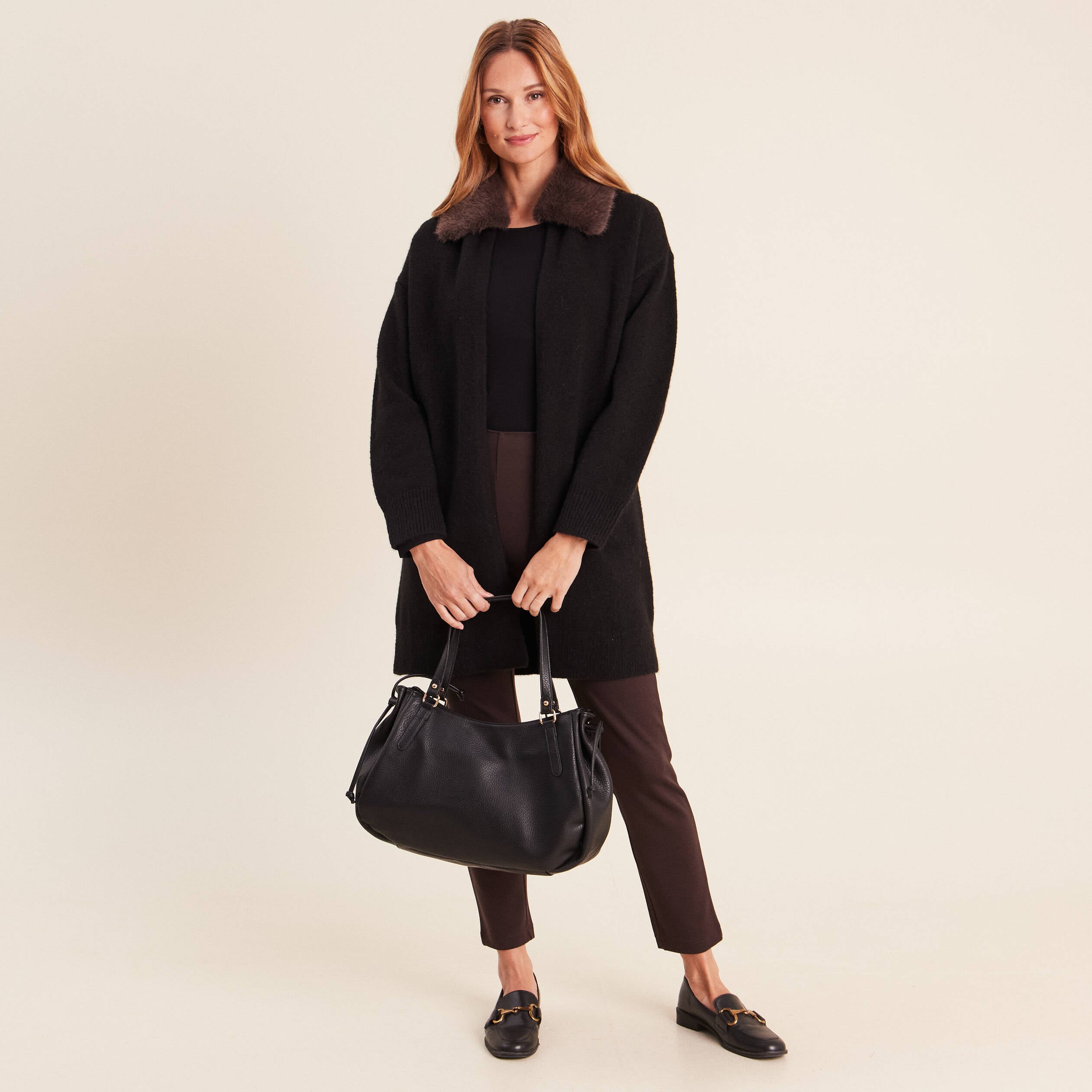 T-shirt thermique ajust&eacute; manches longues noir femme