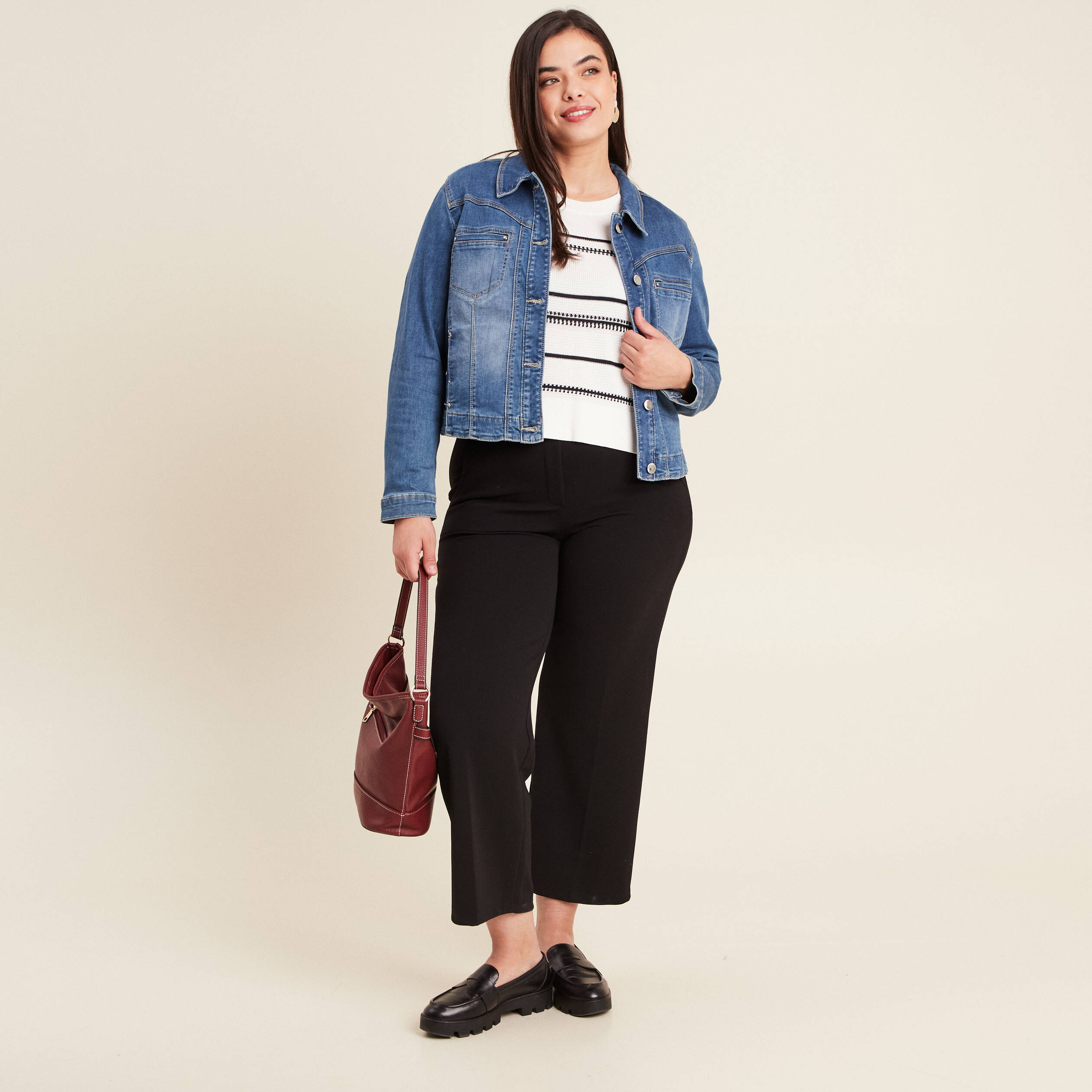 blouson en jean denim double stone femme Blouson en jean denim double stone femme