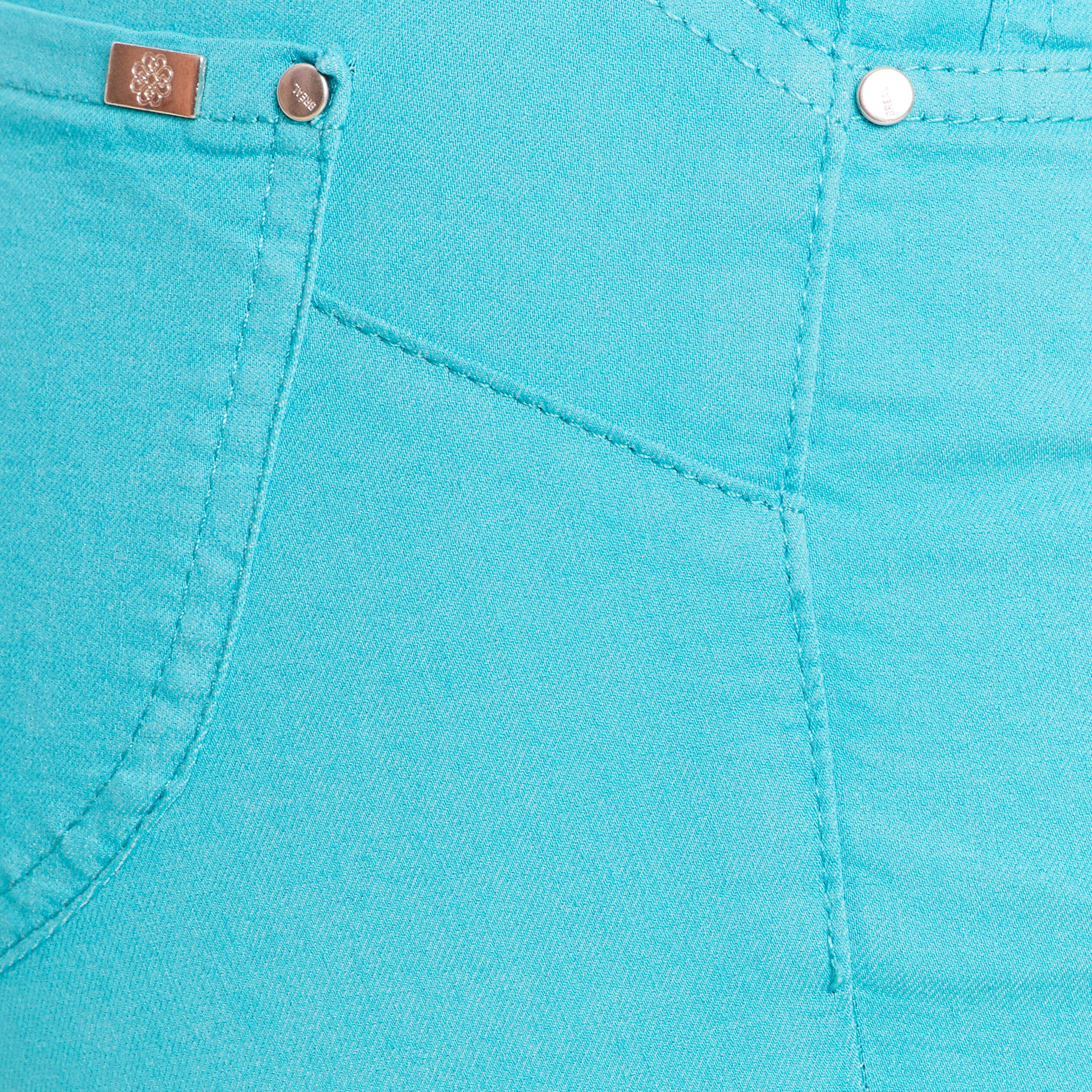 Pantacourt magique Le L&eacute;ger coupe droite vert turquoise femme