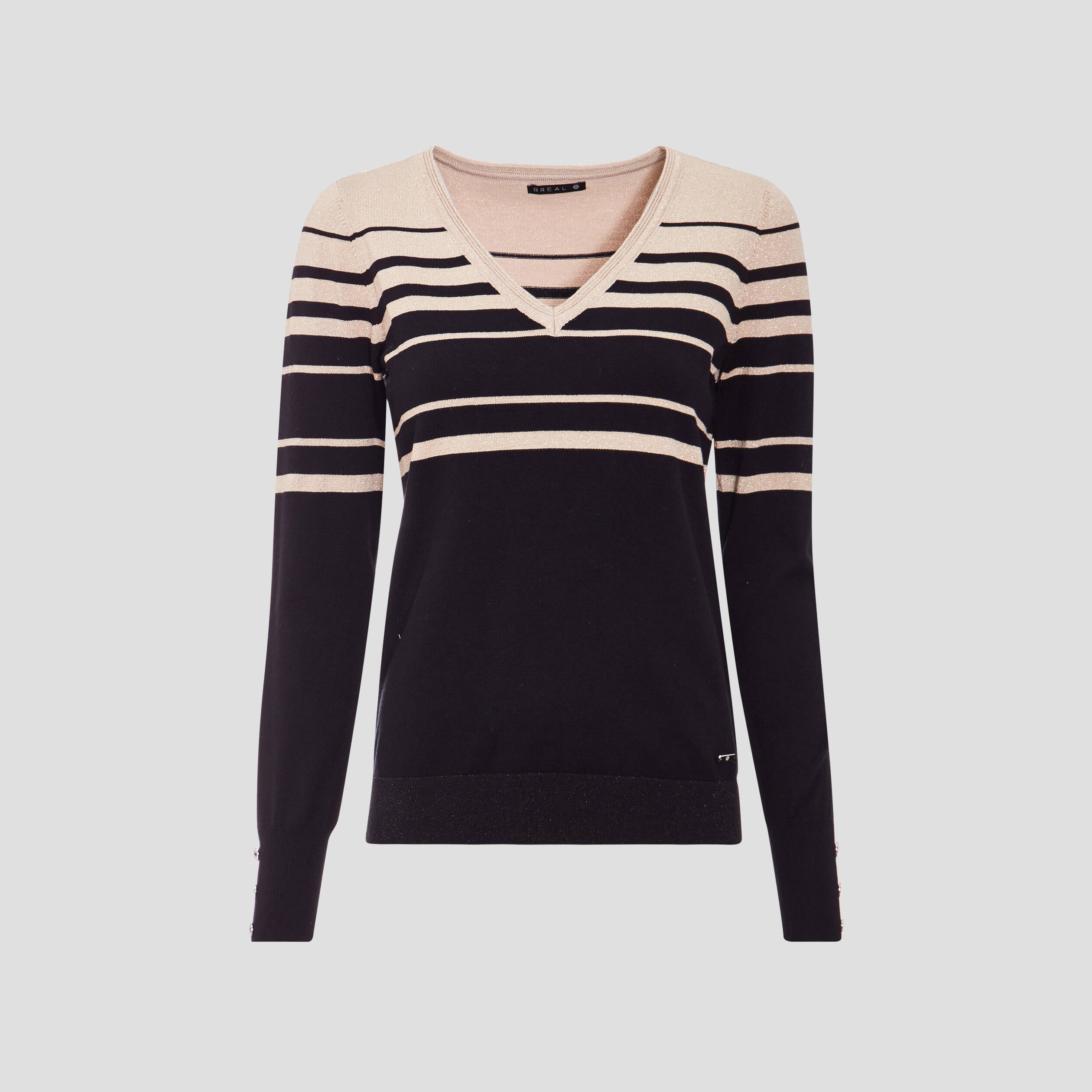 Pull manches longues noir femme
