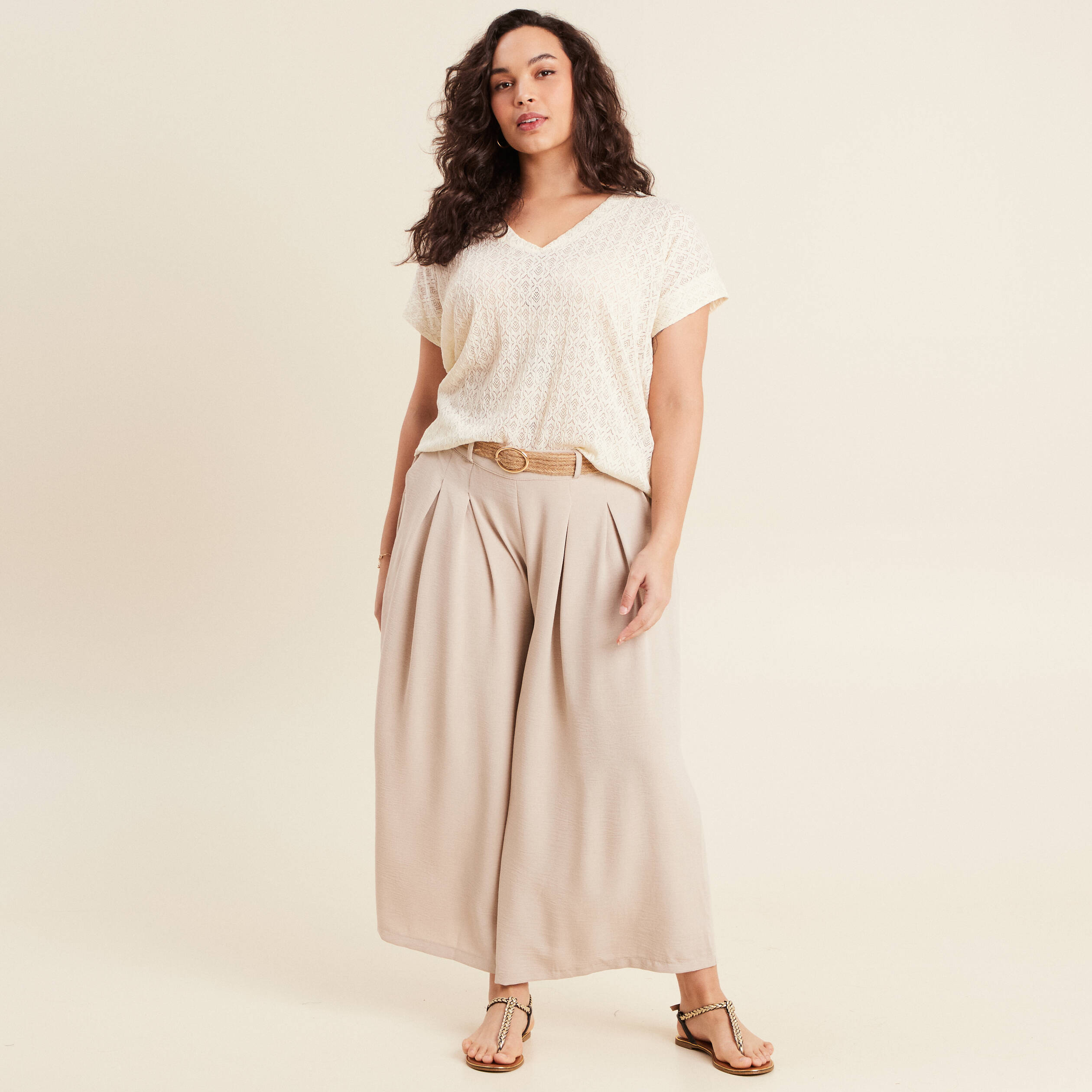 t shirt manches courtes ecru femme T-shirt manches courtes ecru femme
