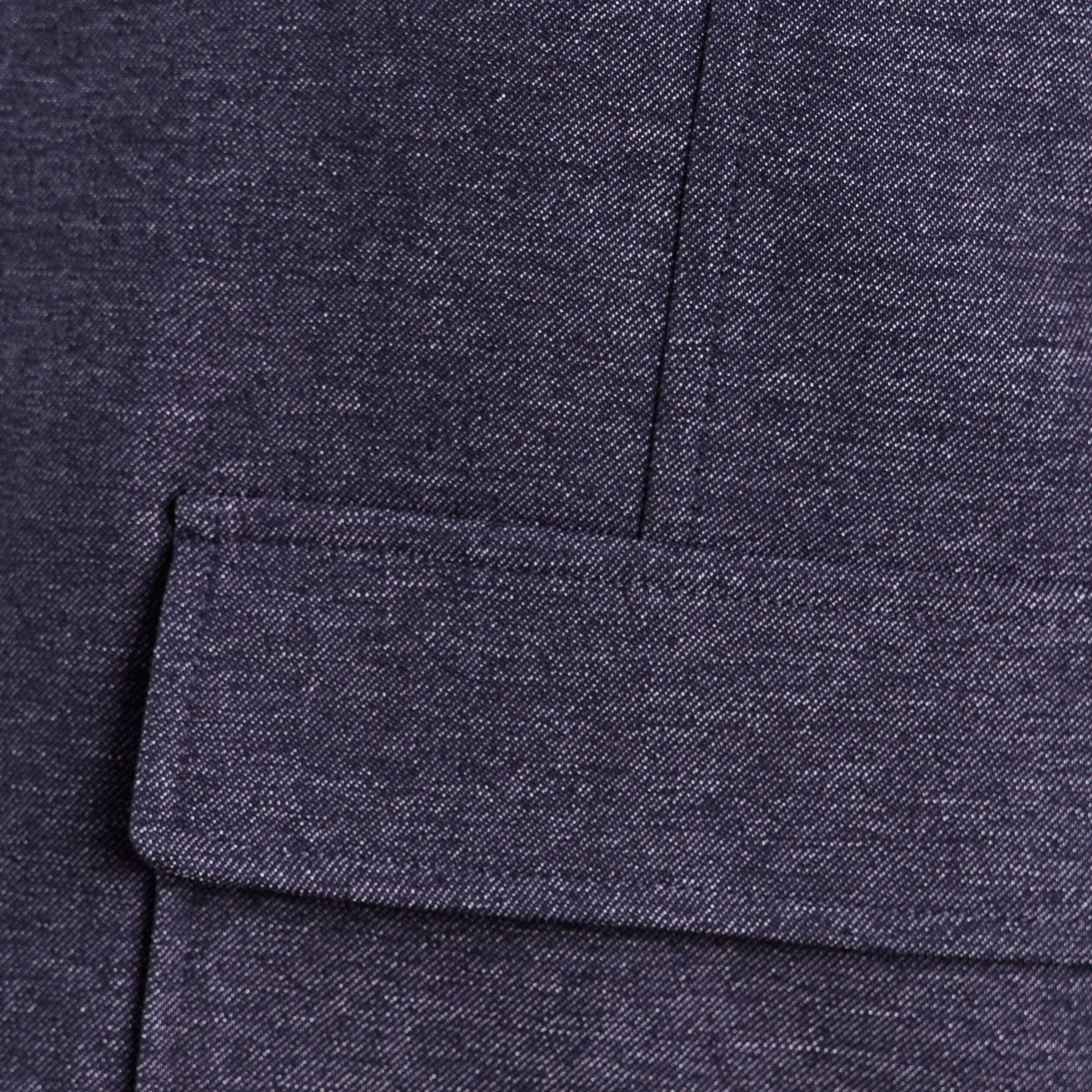 Veste courte droite en jean doubl&eacute;e denim brut femme