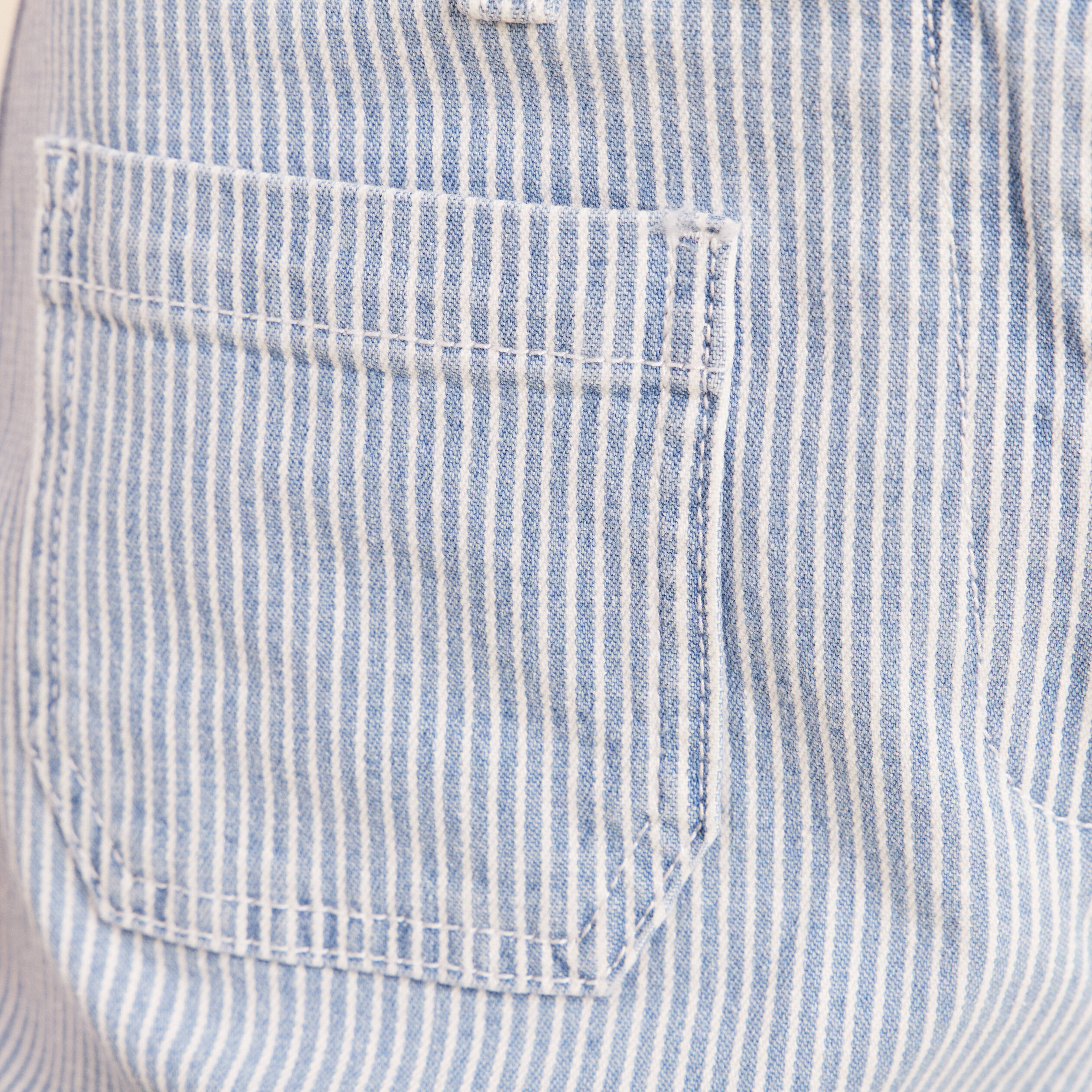 Bermuda casual taille haute bleu femme