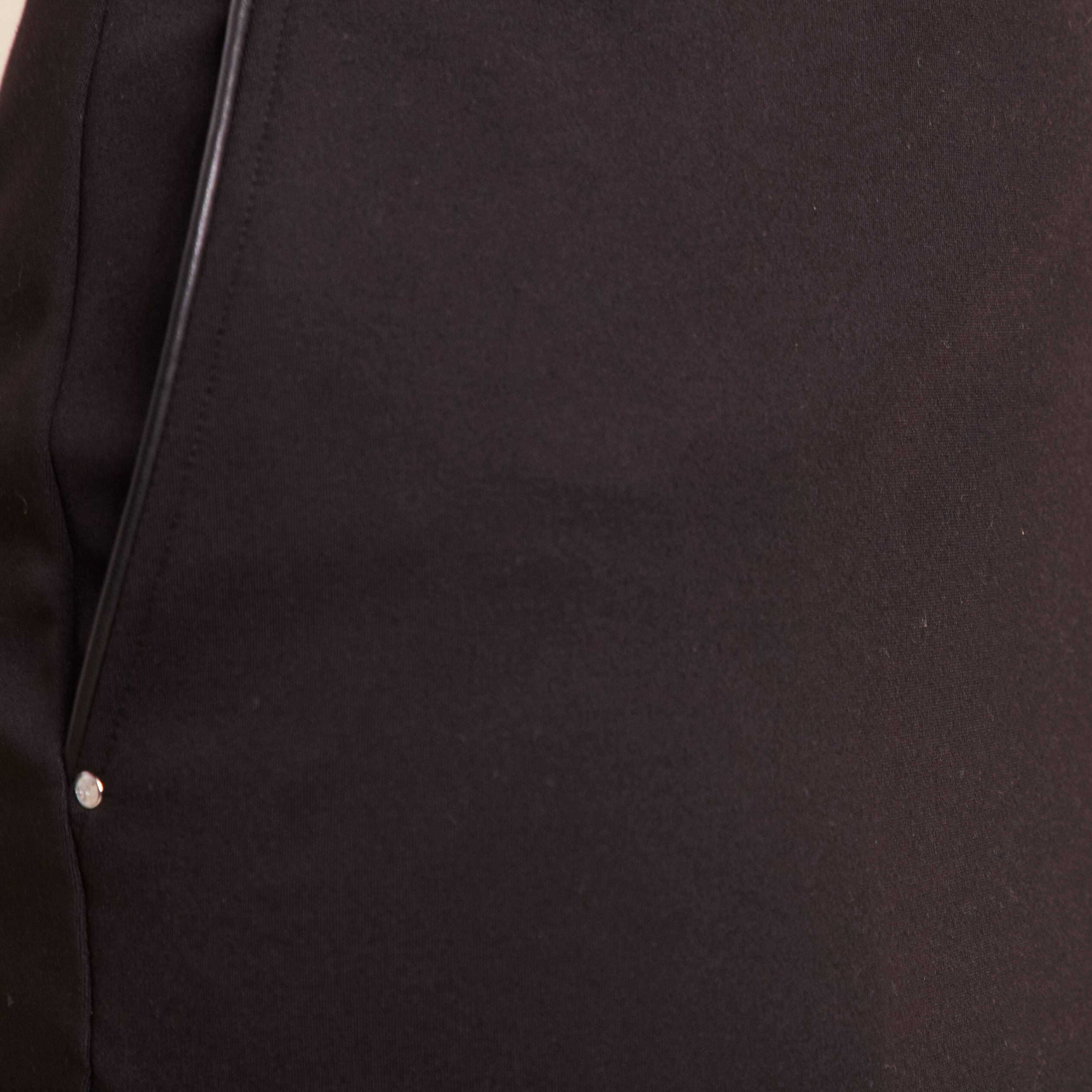 Jupe en maille doubl&eacute;e noir femme