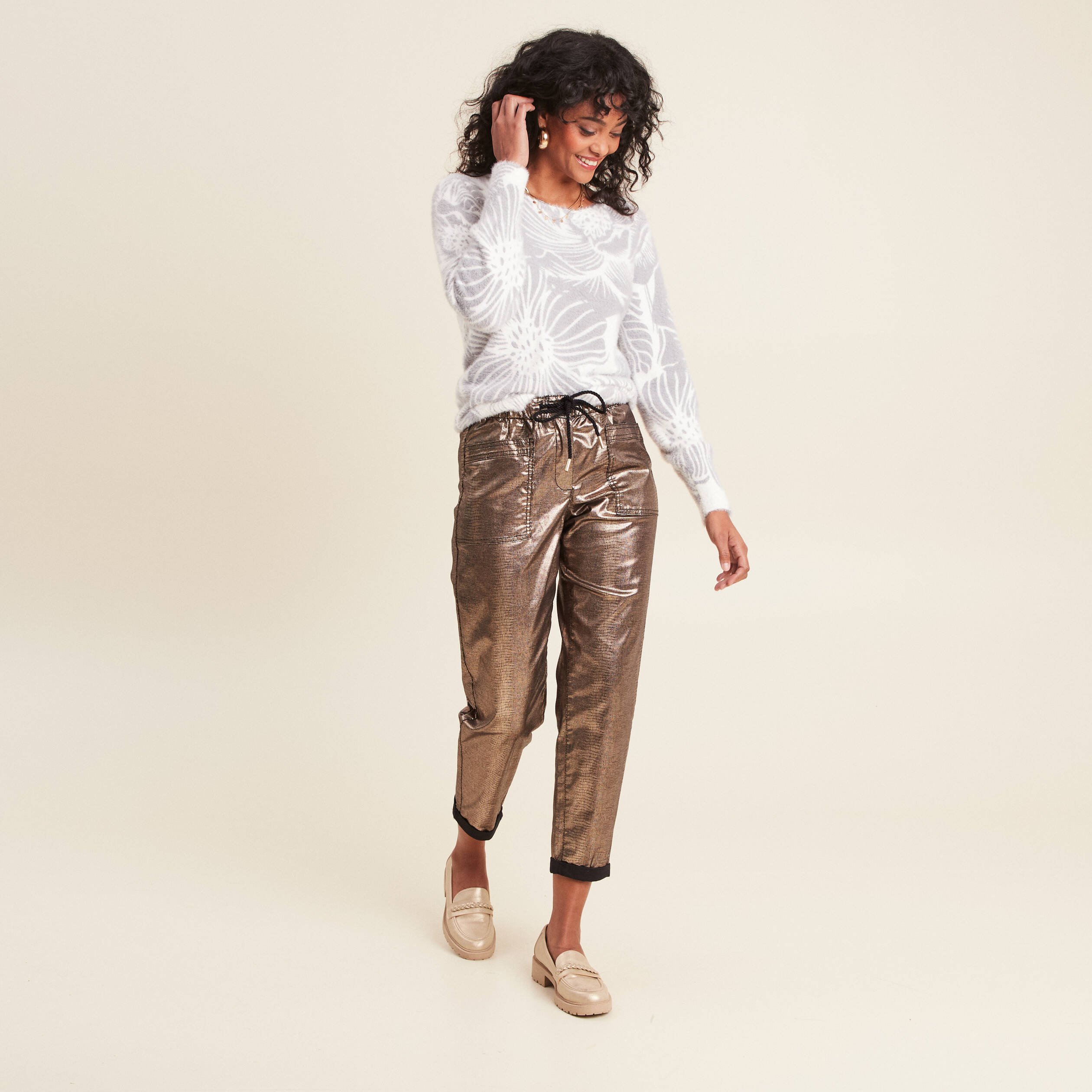 pull manches longues gris femme Pull manches longues gris femme