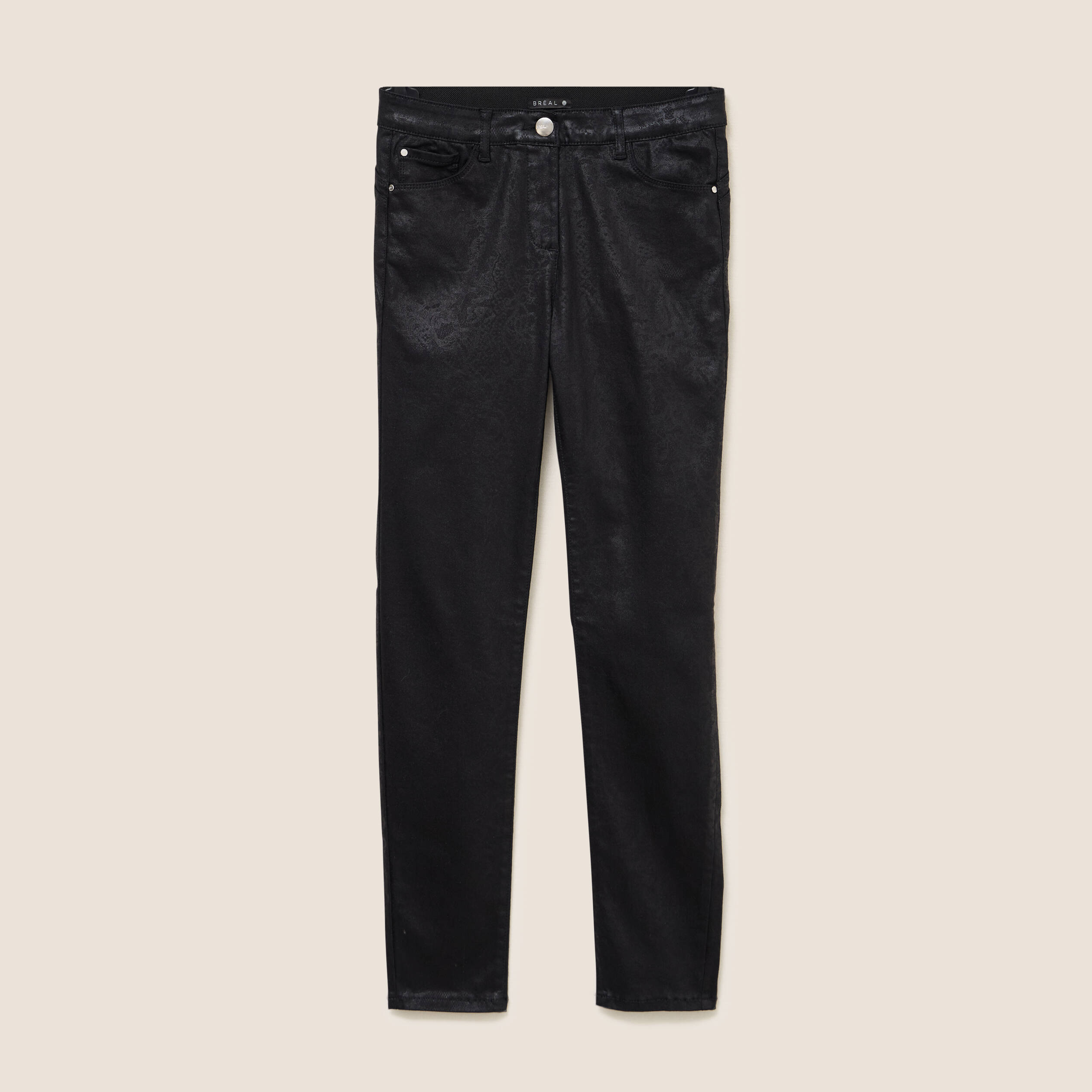Pantalon magique L'Unique coupe ajust&eacute;e noir femme
