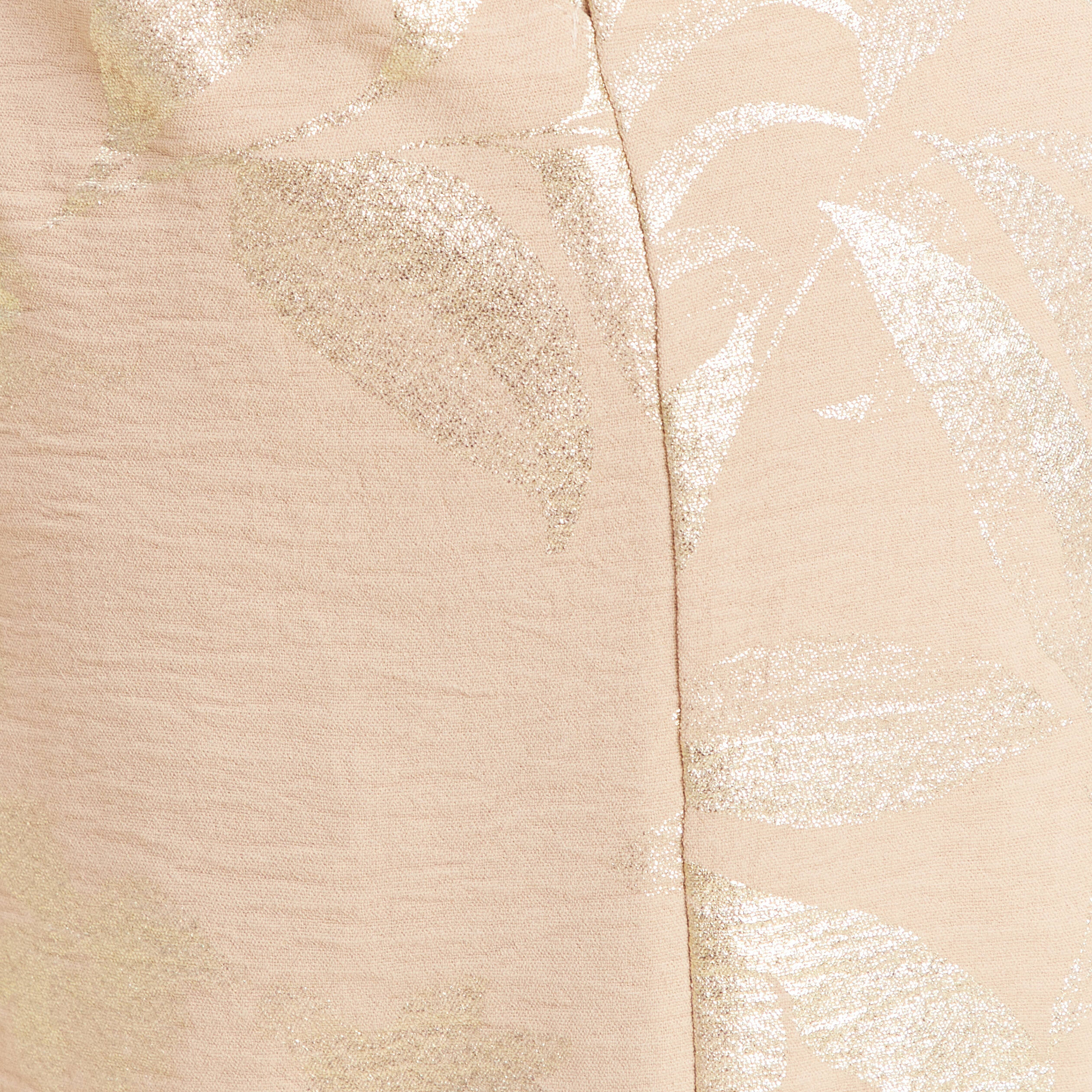 Short taille haute beige fonce femme