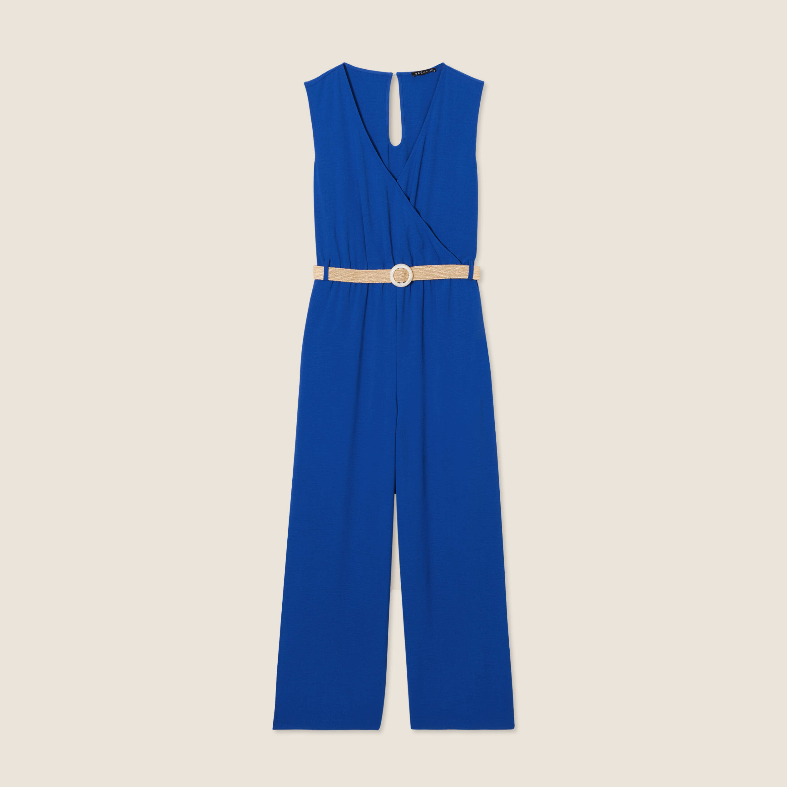 combinaison pantalon fluide bleu electrique femme Combinaison pantalon fluide bleu electrique femme