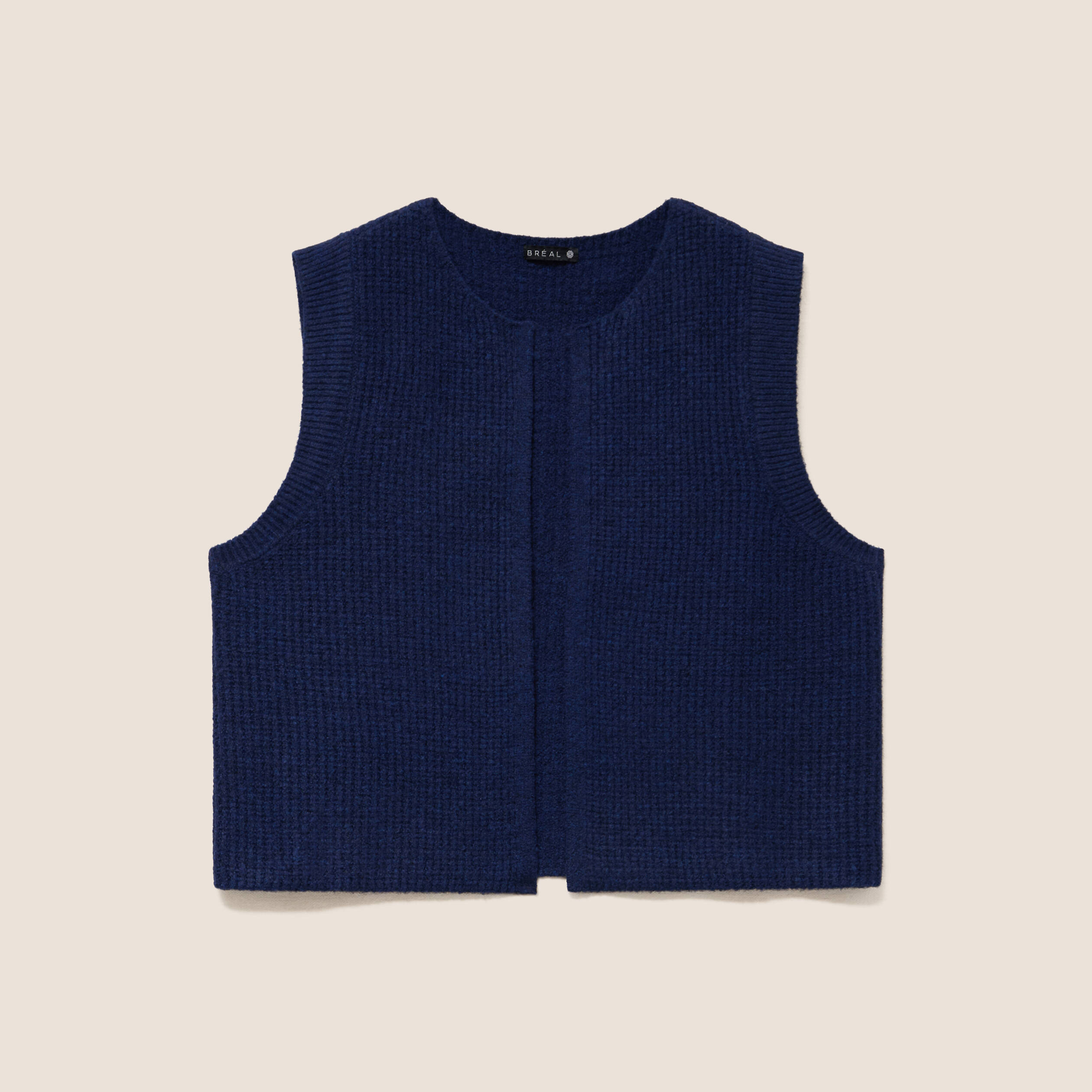 Gilet sans manches bleu marine femme