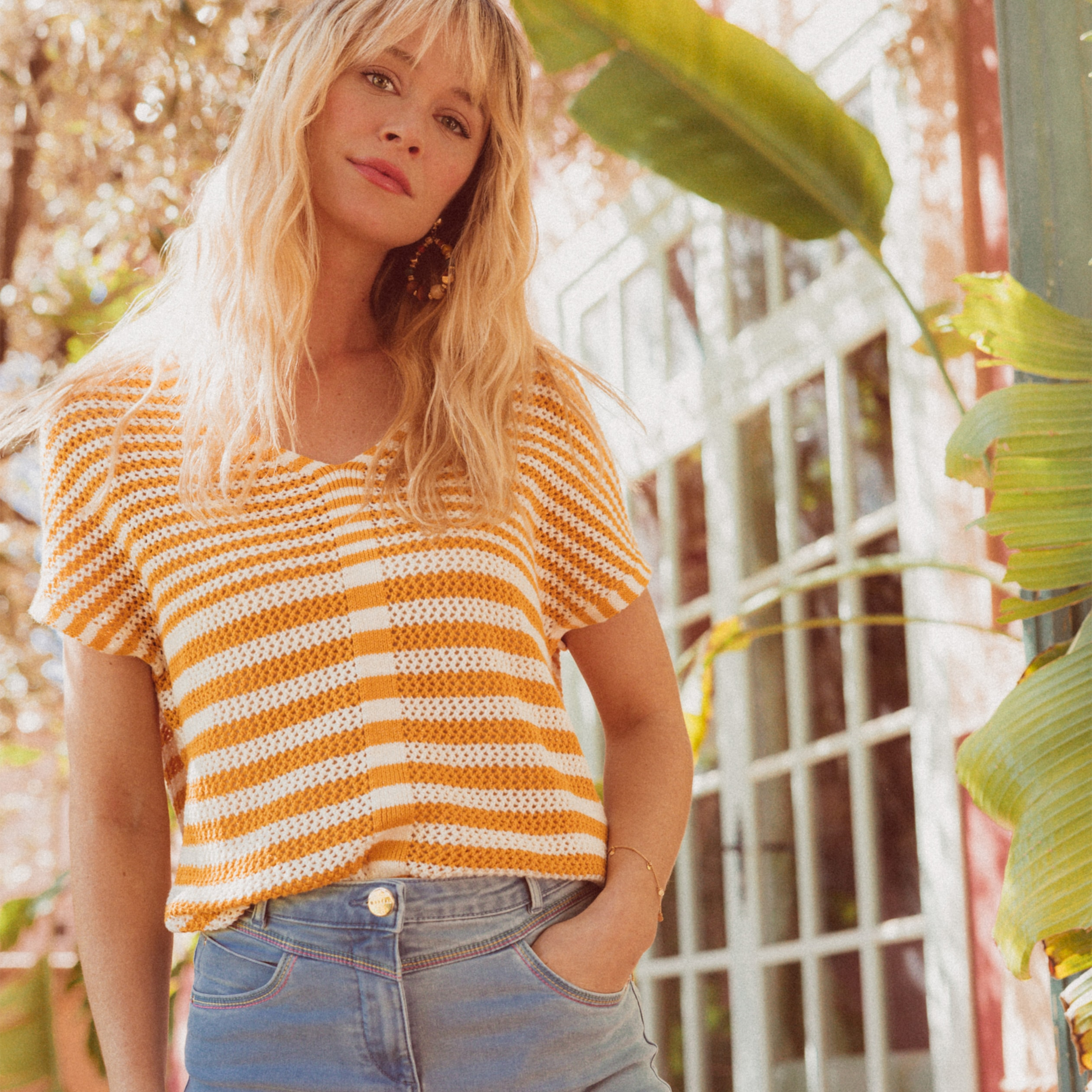 pull manches courtes jaune moutarde femme Pull manches courtes jaune moutarde femme