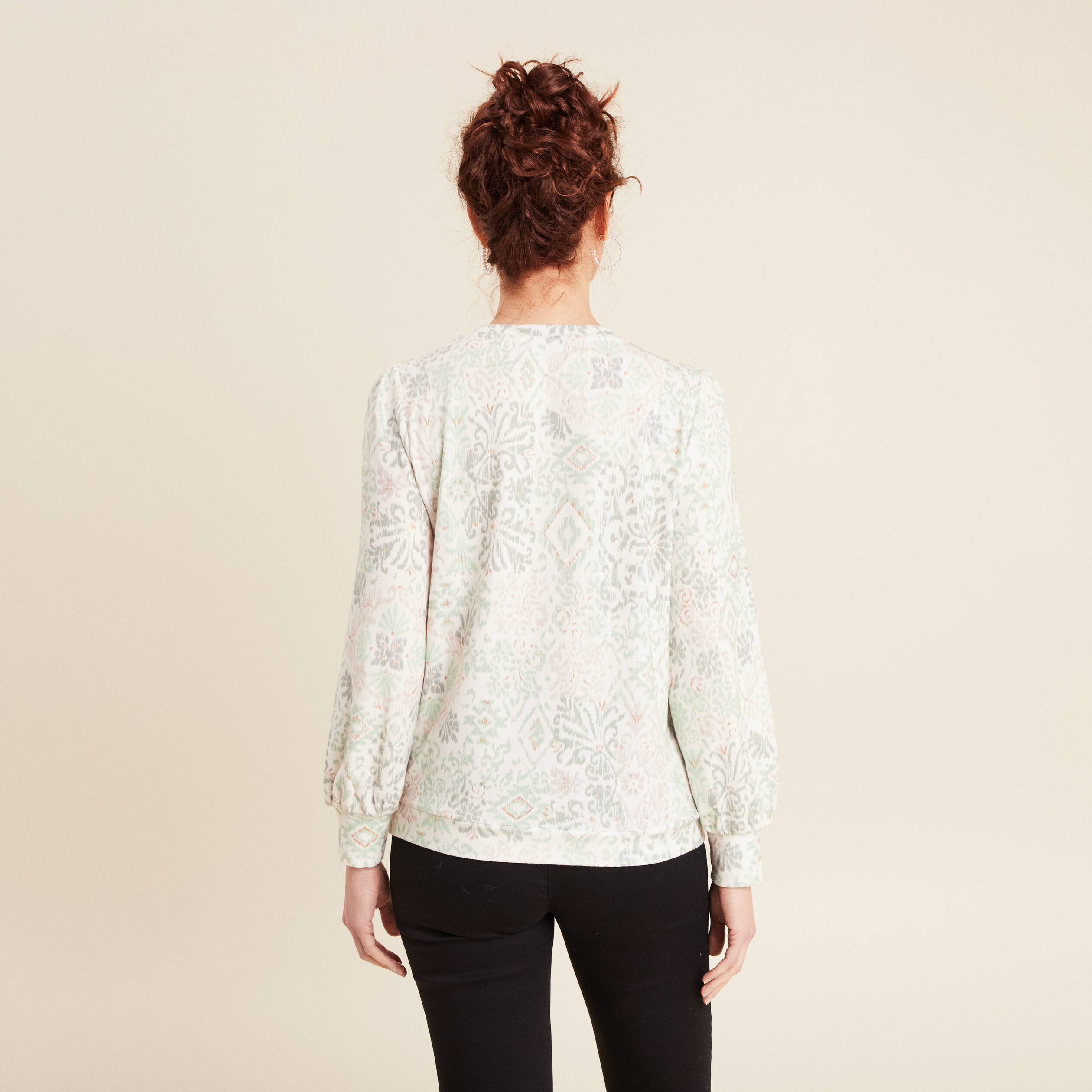 t shirt manches longues vert clair femme T-shirt manches longues vert clair femme