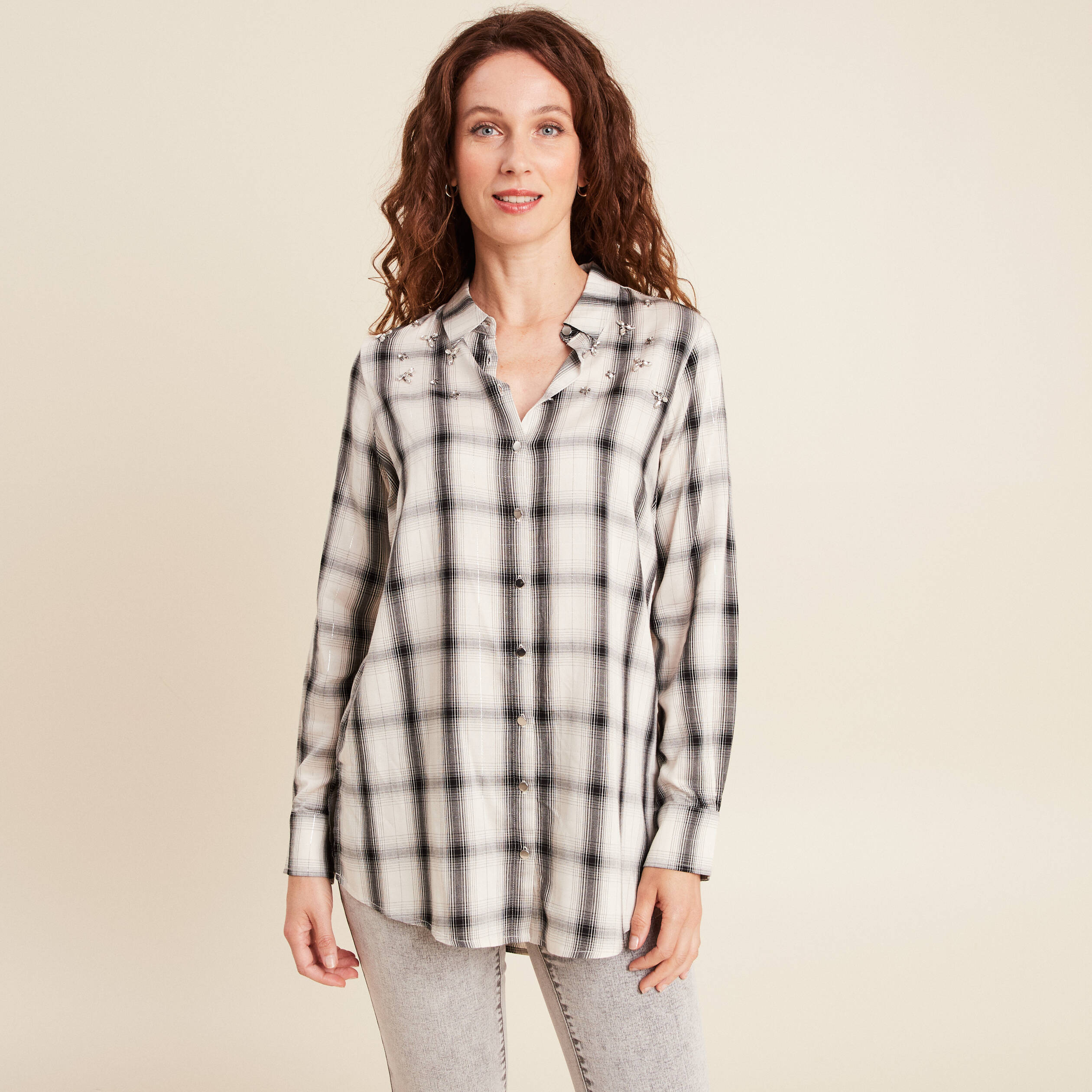 Tunique GAP Blanche Manches 3/4 – Taille 40 – Coton – Occasion Très Bon état