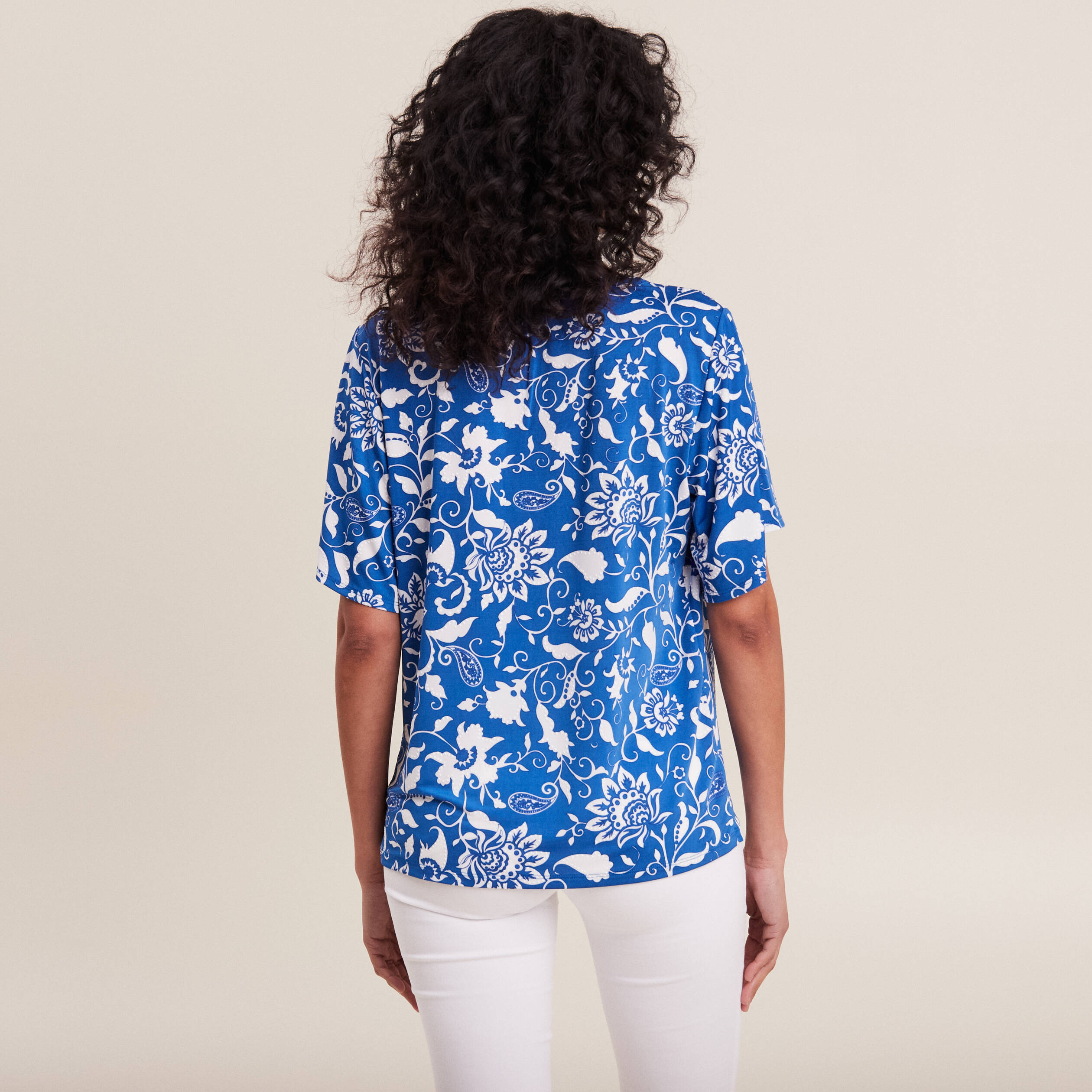 t shirt manches courtes bleu femme T-shirt manches courtes bleu femme