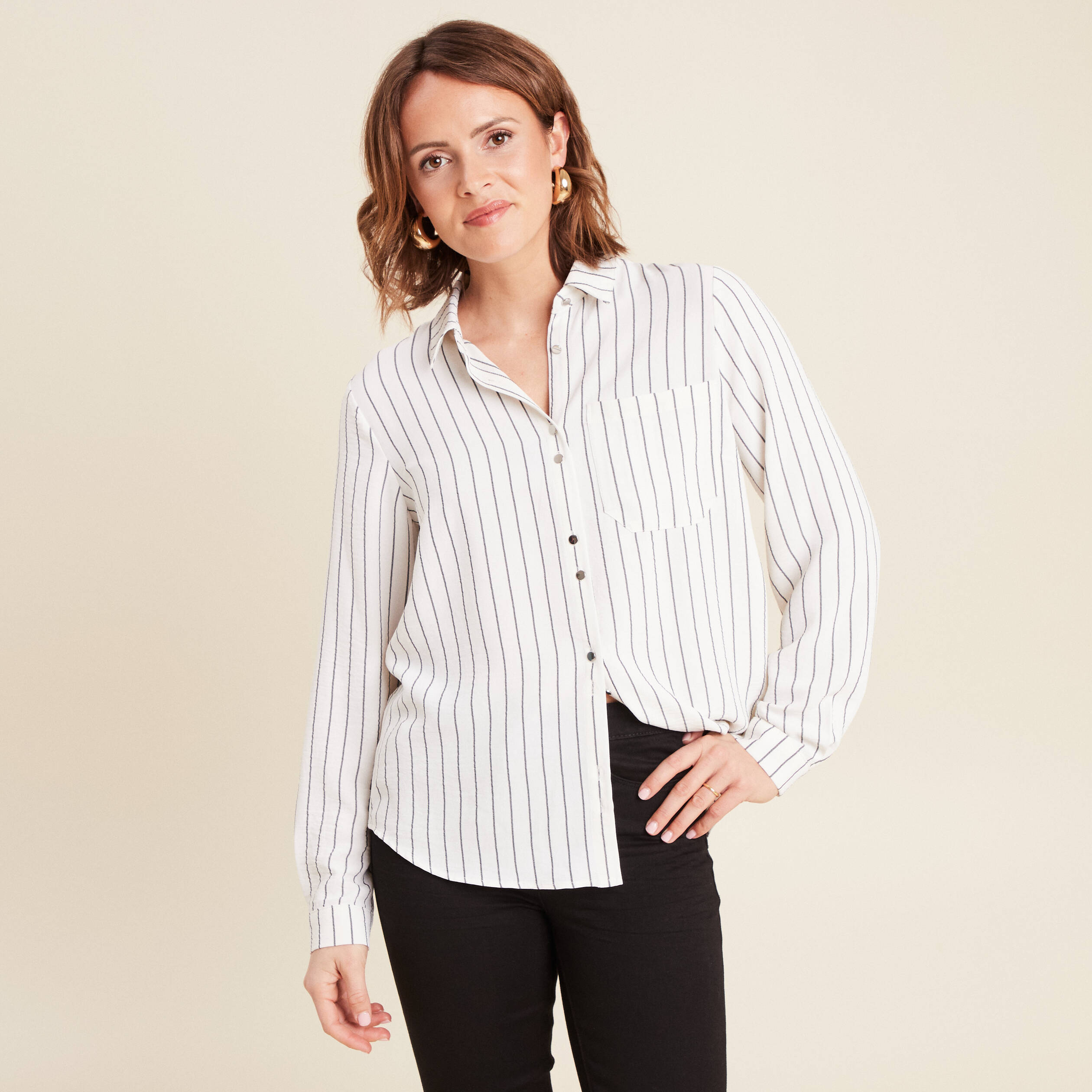 chemise manches longues gris fonce femme Chemise manches longues gris foncé femme