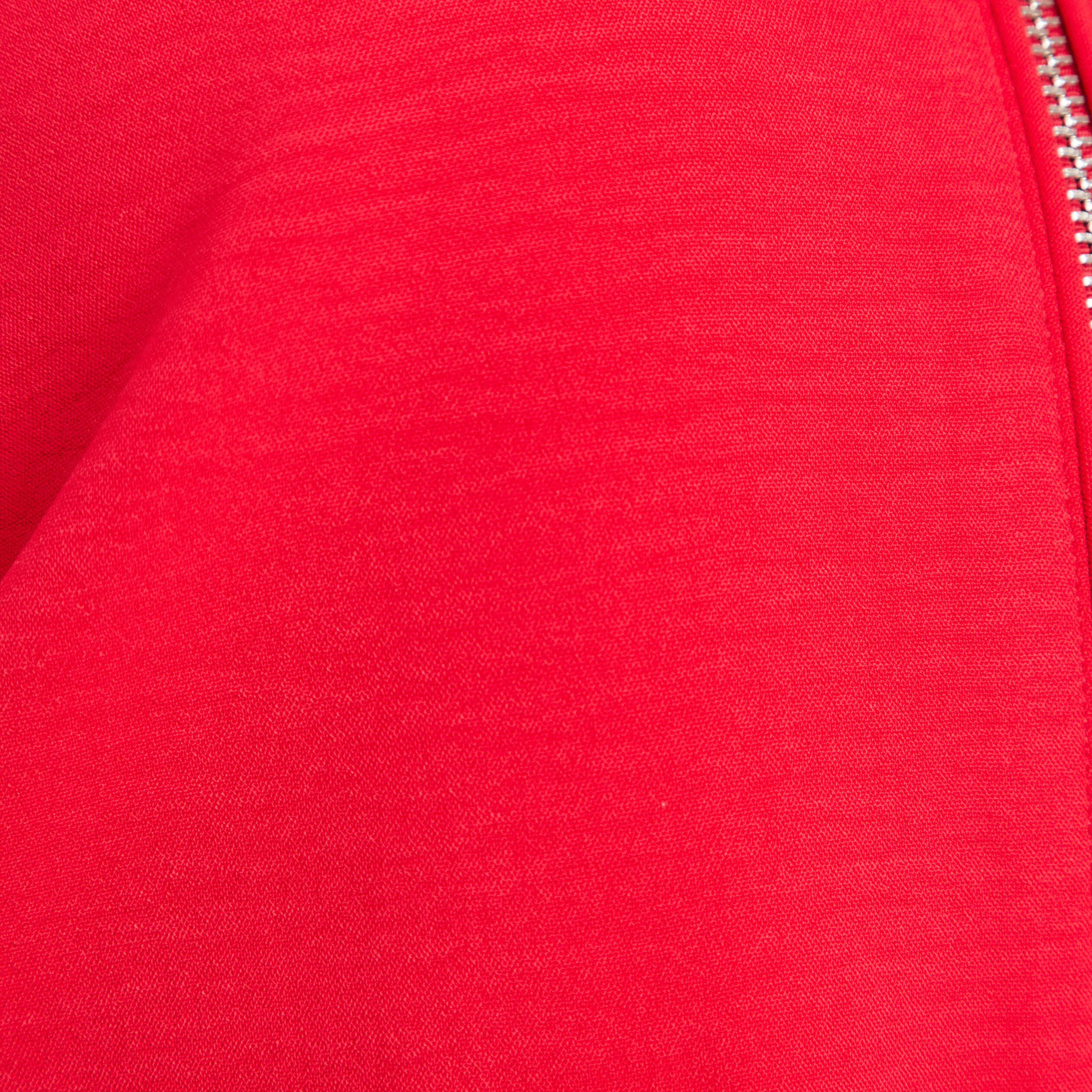 Blouson zipp&eacute; 2 poches rouge femme