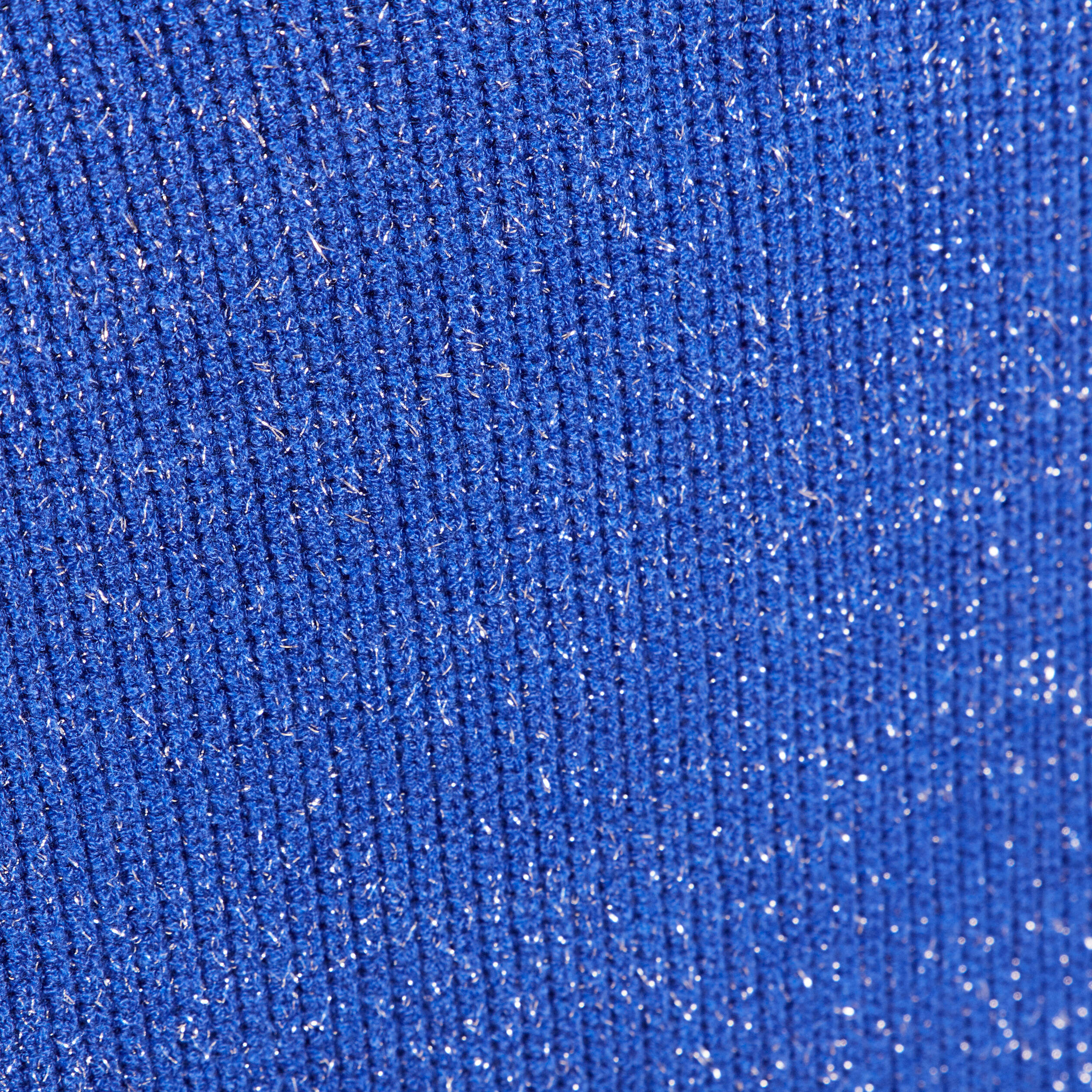 Pull manches longues bleu electrique femme