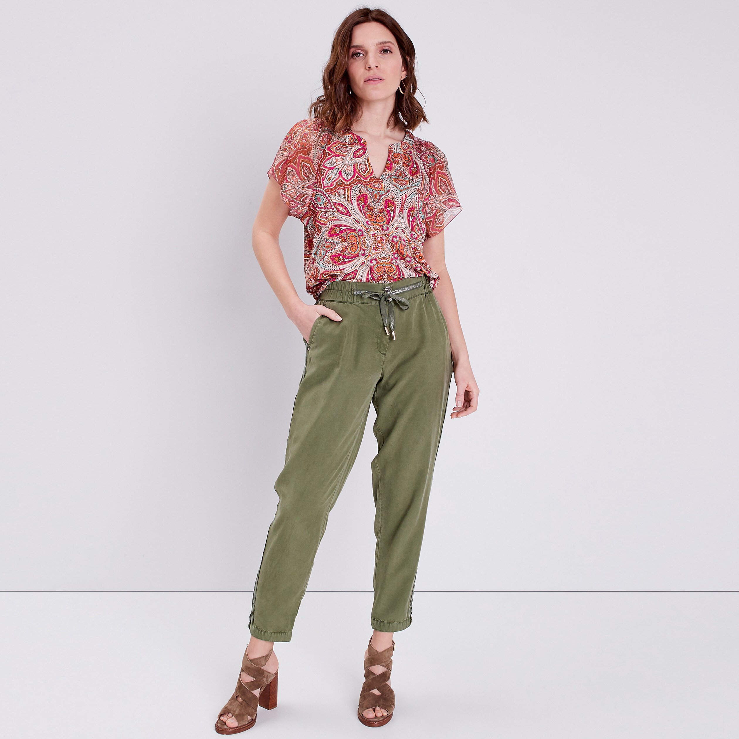t shirt manches courtes multicolore femme T-shirt manches courtes multicolore femme