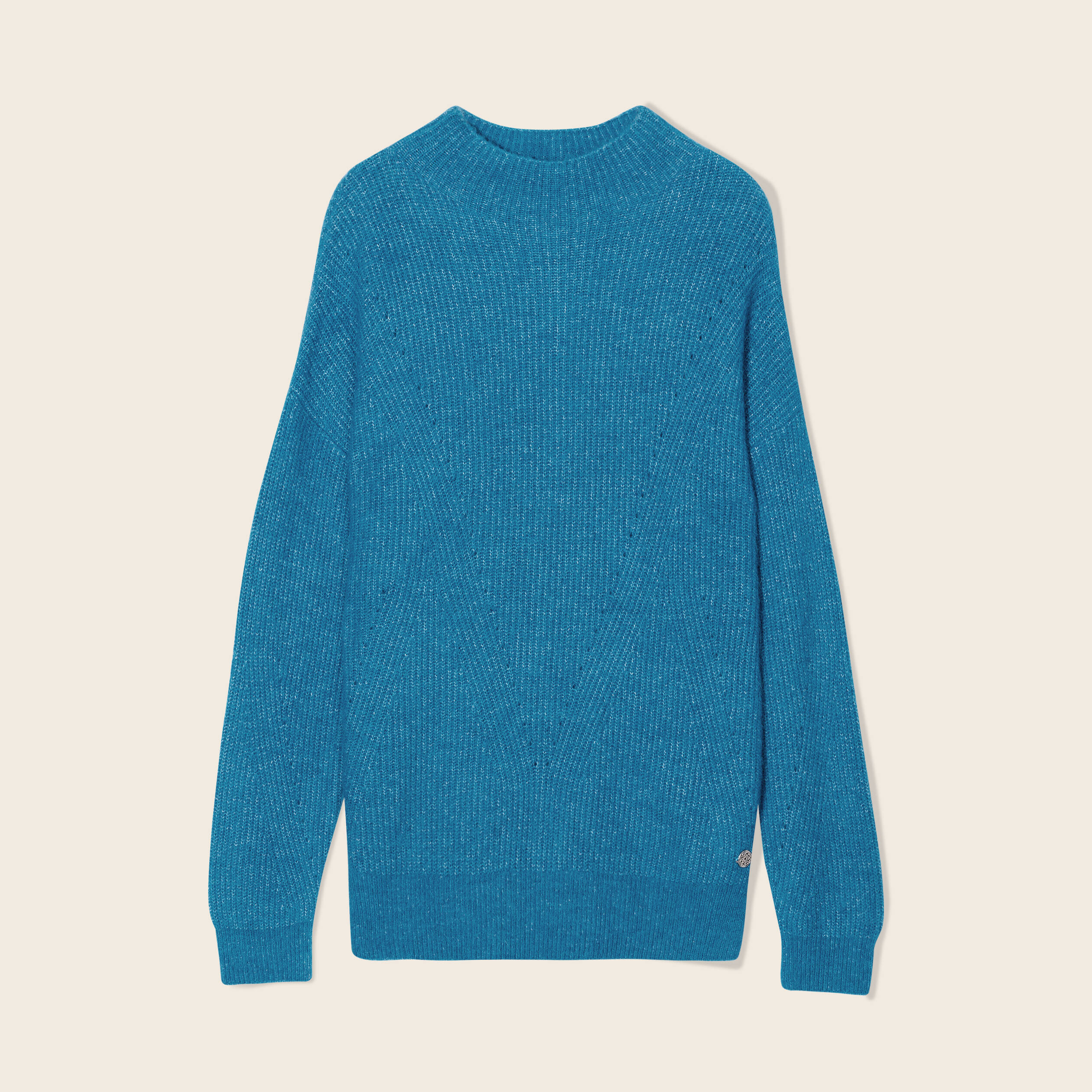pull manches longues bleu canard femme Pull manches longues bleu canard femme
