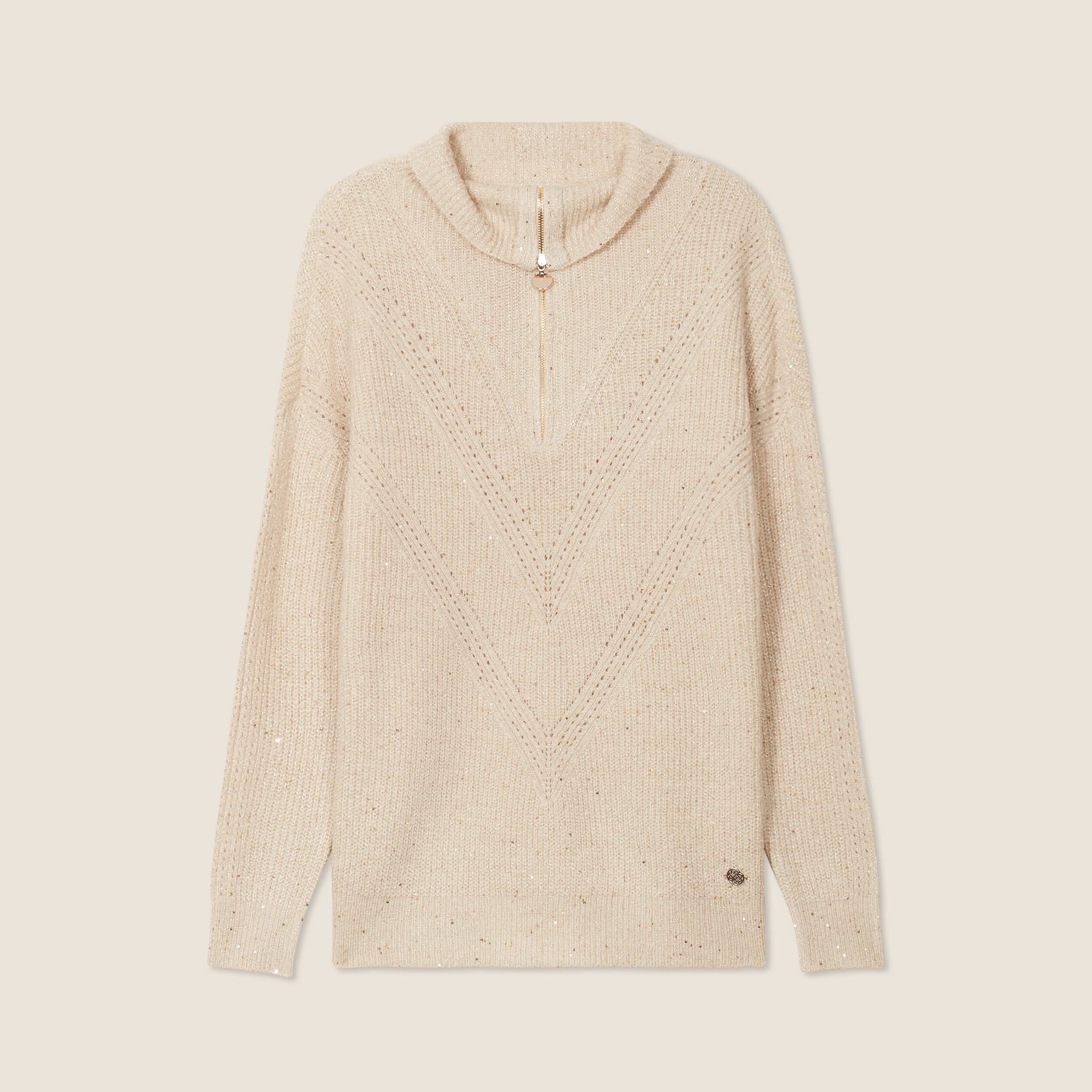 pull manches longues couleur or femme Pull manches longues couleur or femme