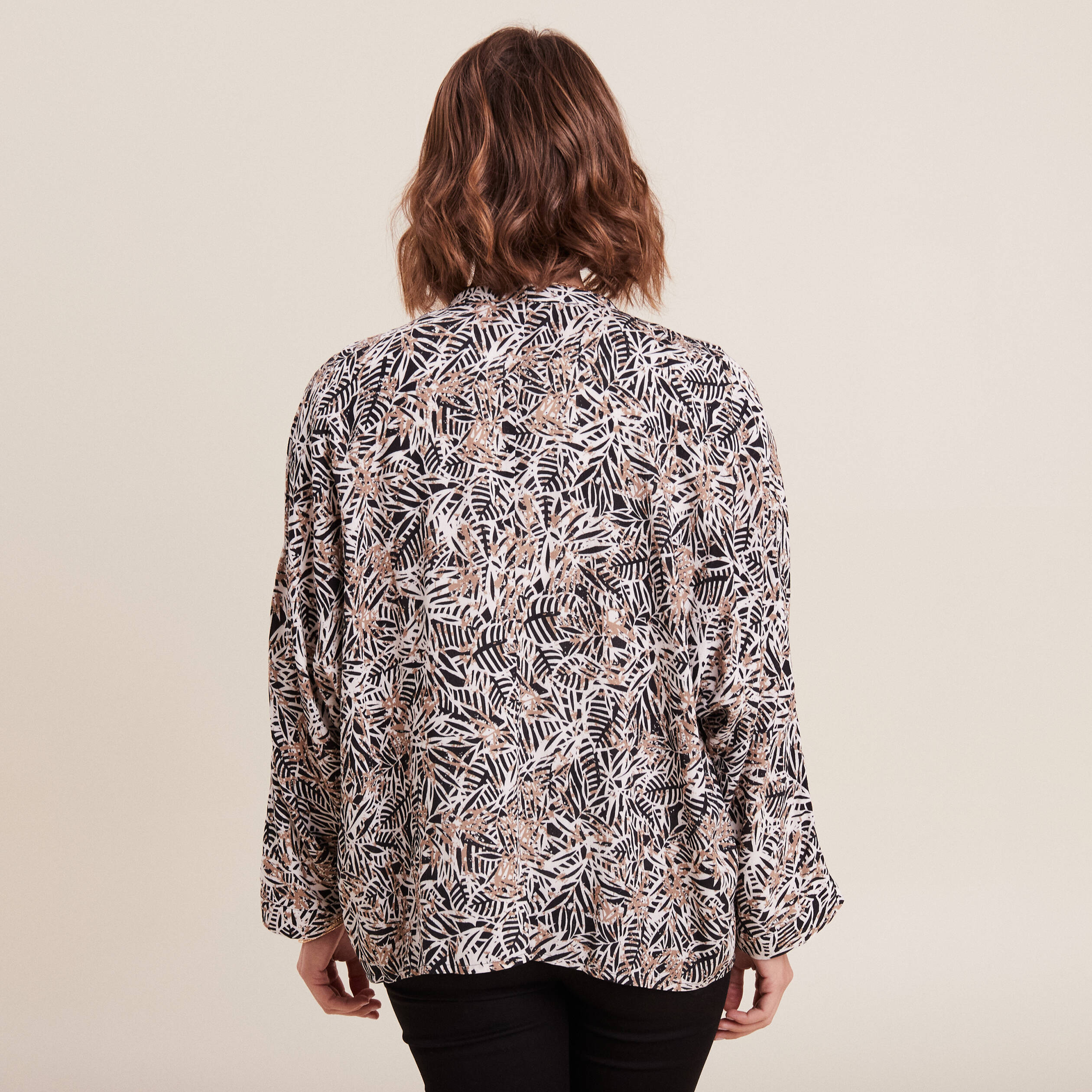 kimono manches longues noir femme Kimono manches longues noir femme