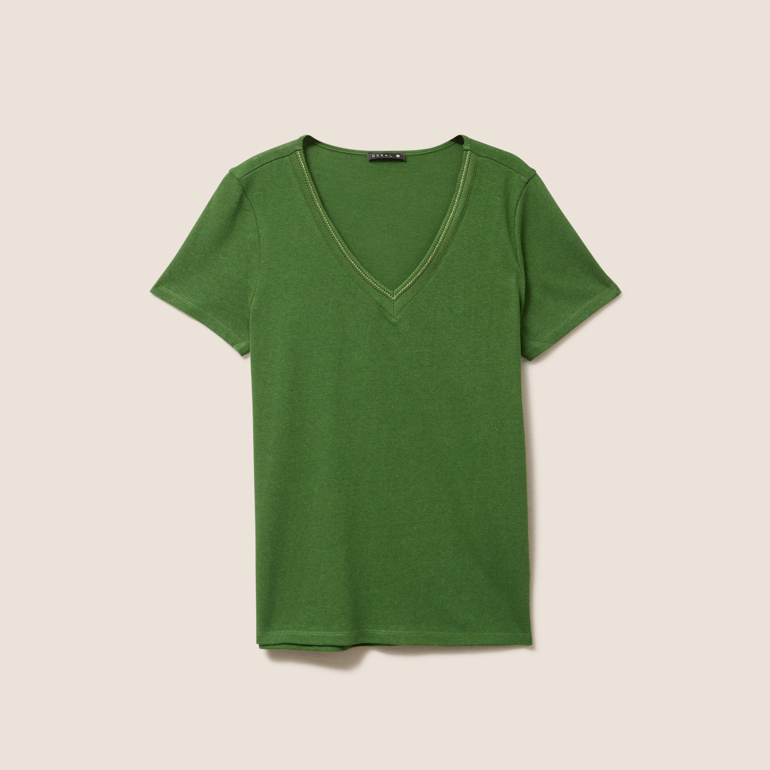 T-shirt Pour Femme Avec Imprimé Pissenlit Col En V - Manches