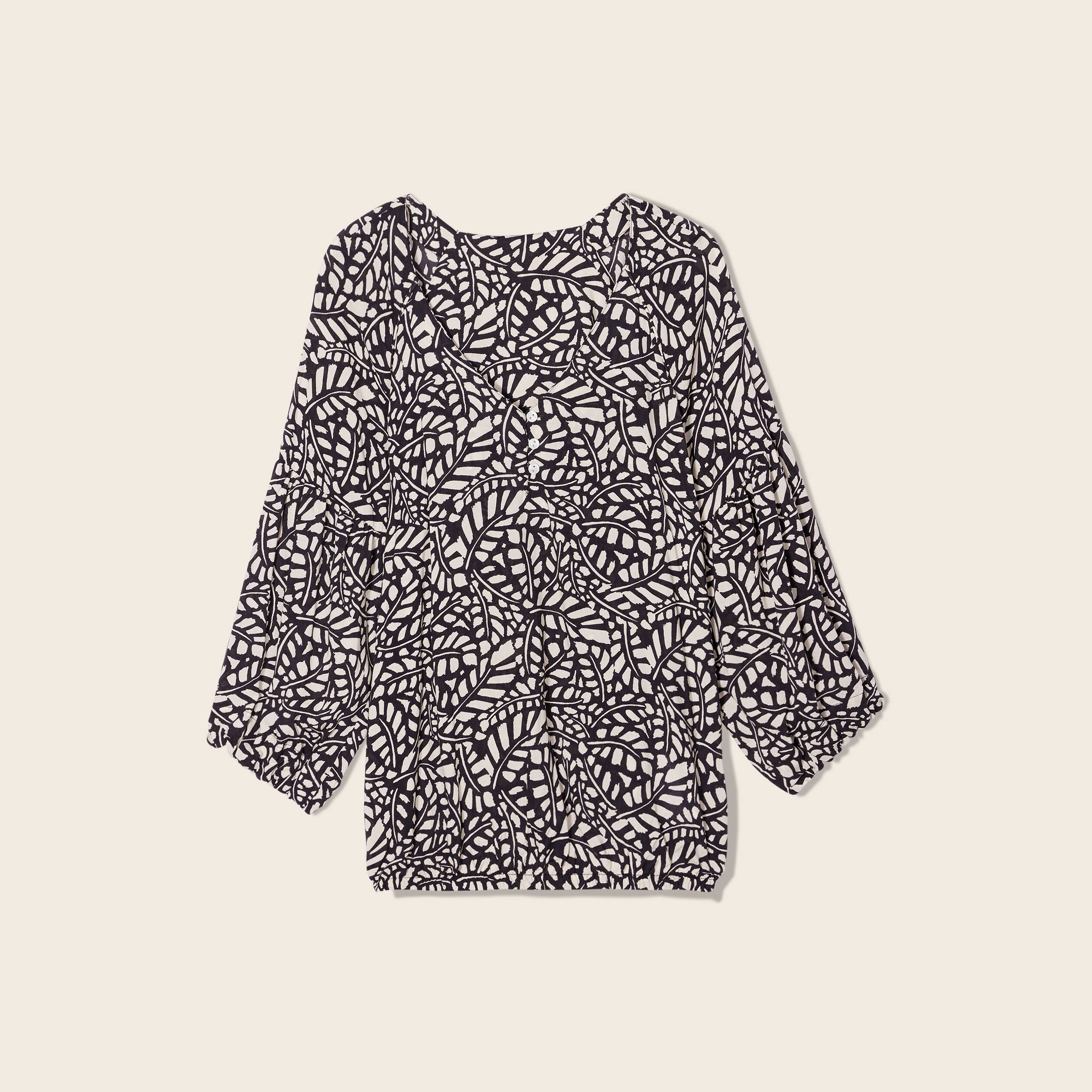 blouse manches 34 noir femme Blouse manches 3/4 noir femme