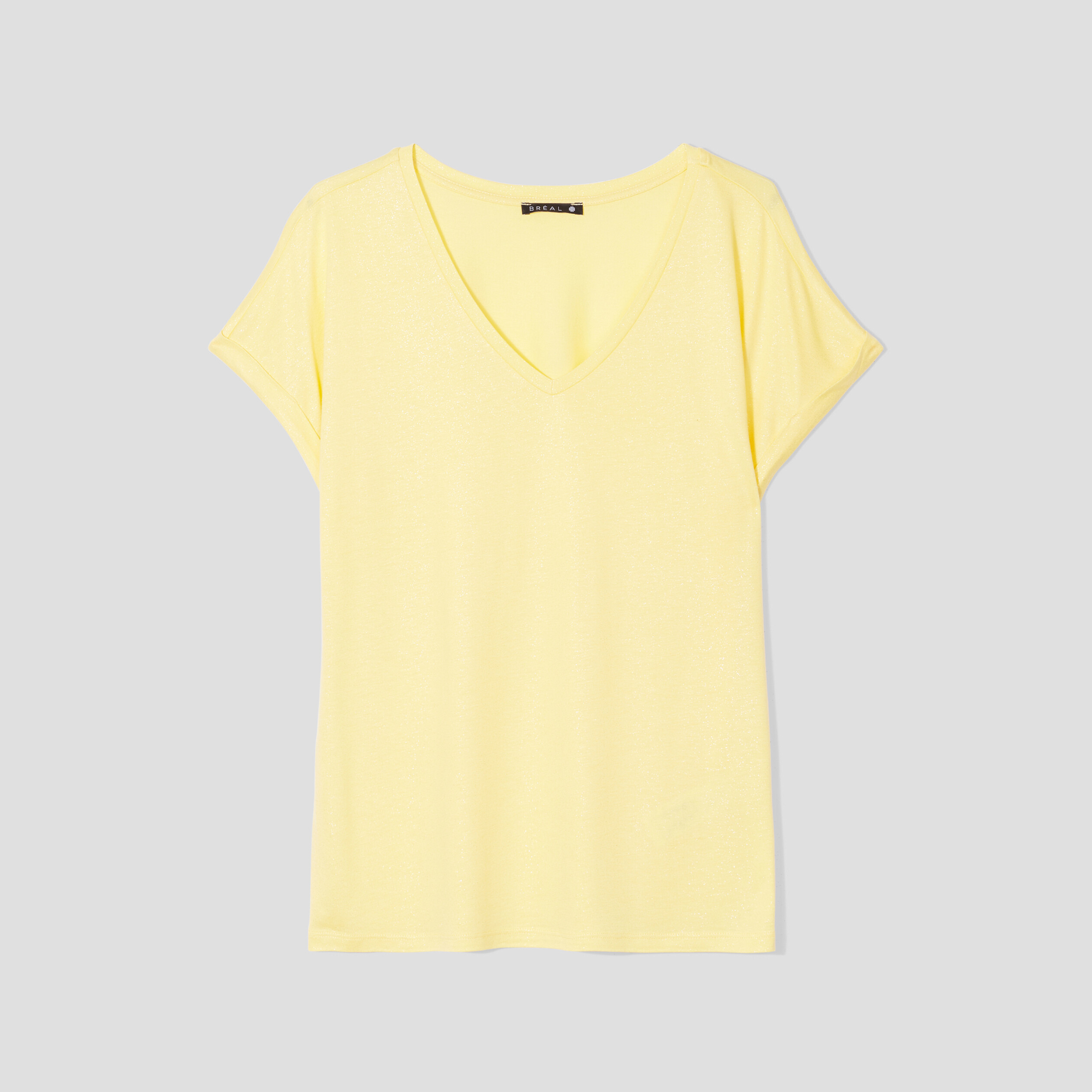 t shirt manches courtes jaune fonce femme T-shirt manches courtes jaune foncé femme