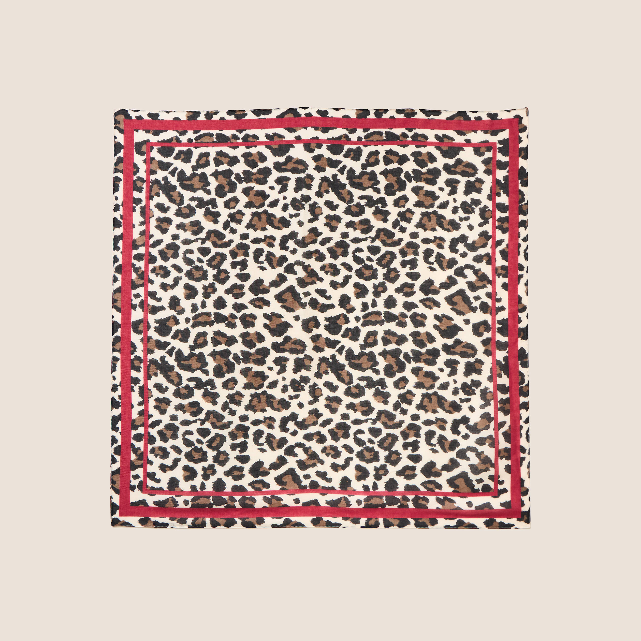 Foulard satin&eacute; multicolore femme