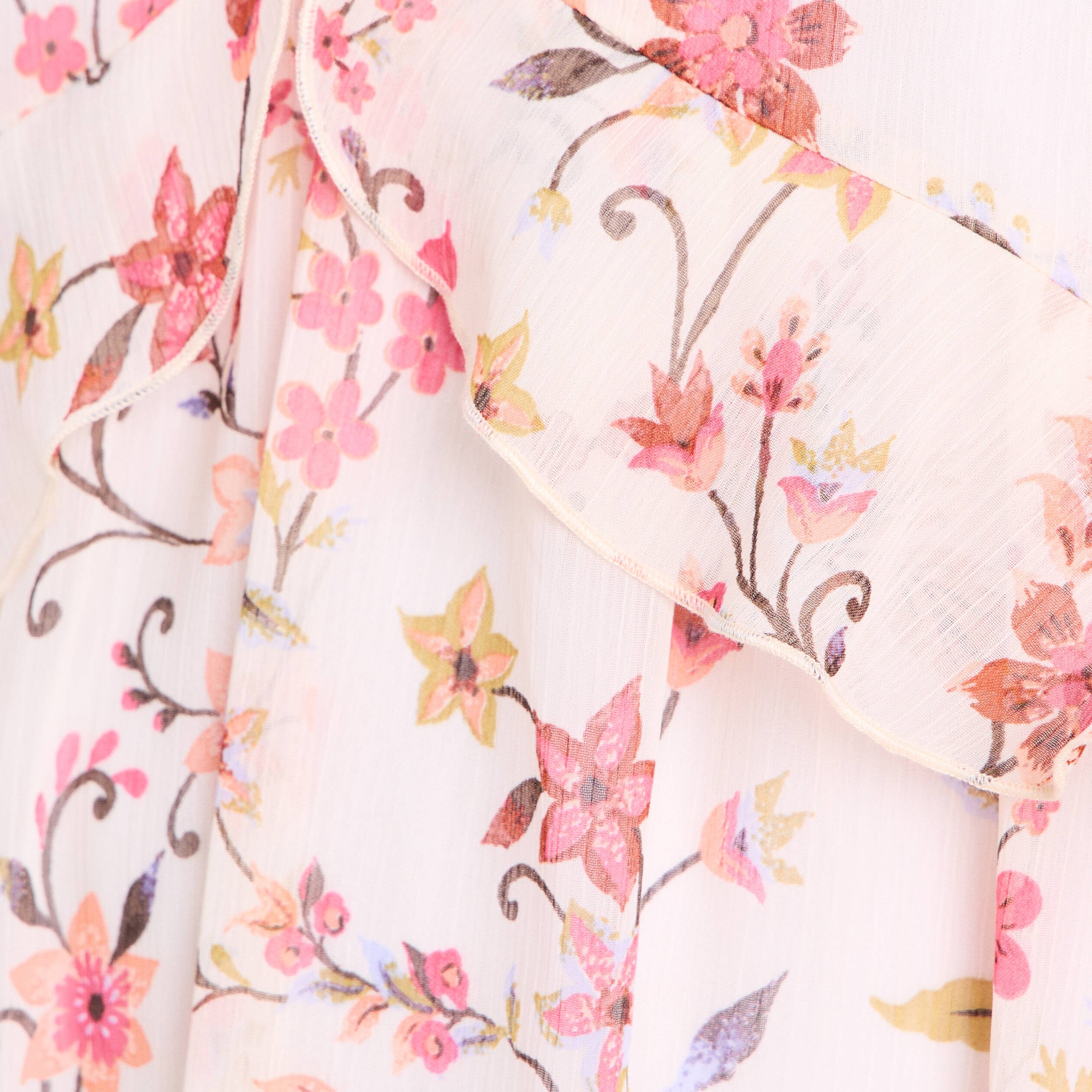 Robe longue &eacute;vas&eacute;e sans manches doubl&eacute;e multicolore femme