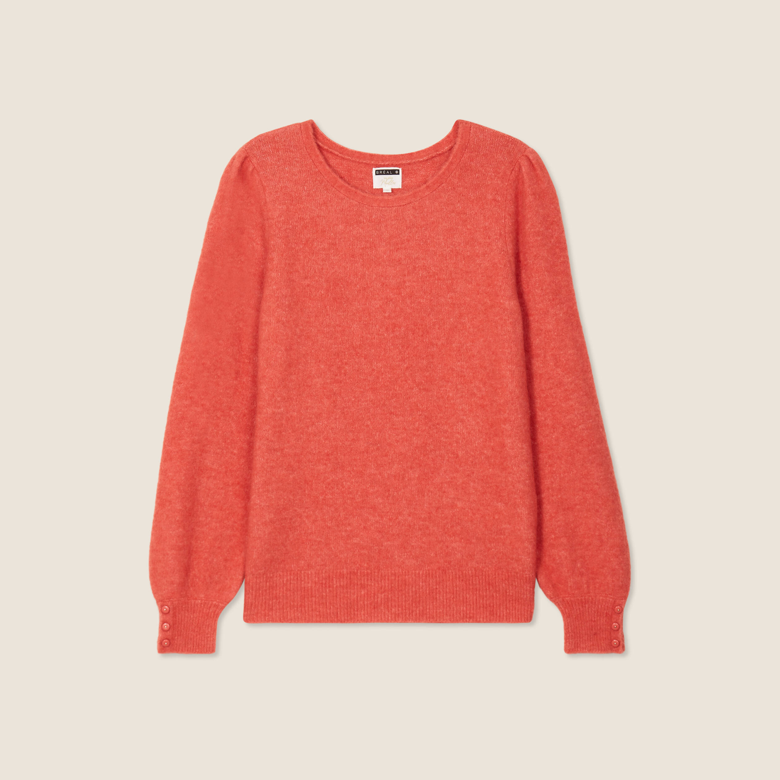 pull manches longues rouge corail femme Pull manches longues rouge corail femme