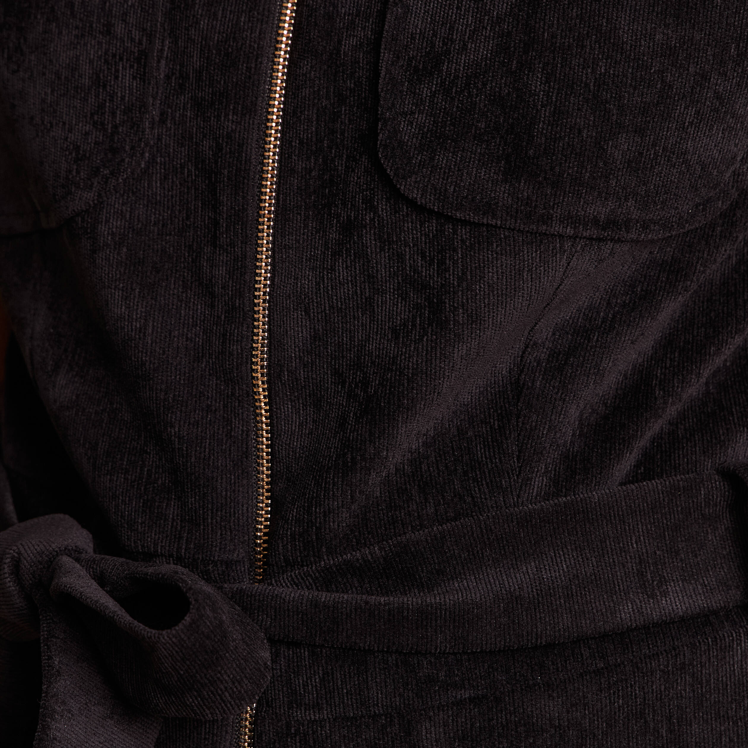 Combinaison en velours noir femme