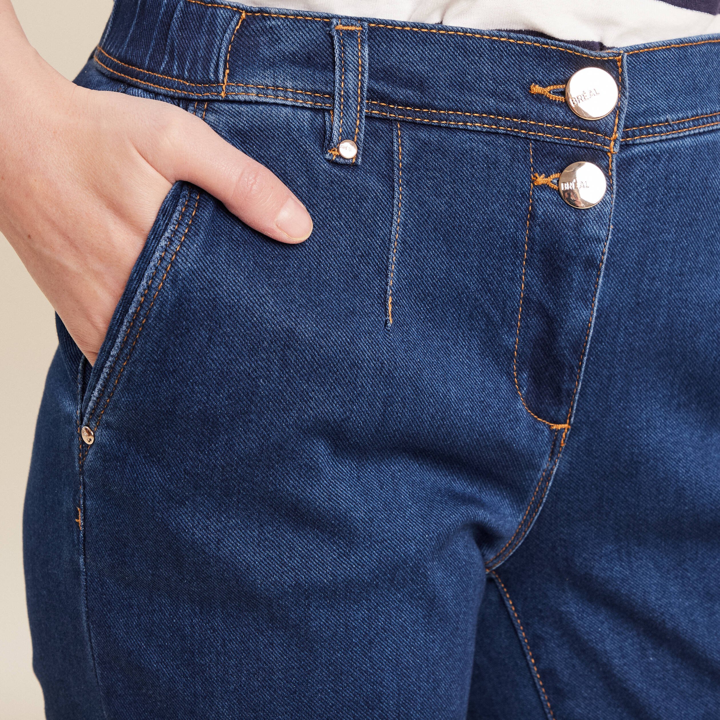 jean chino 78eme denim stone femme Jean chino 7/8ème denim stone femme
