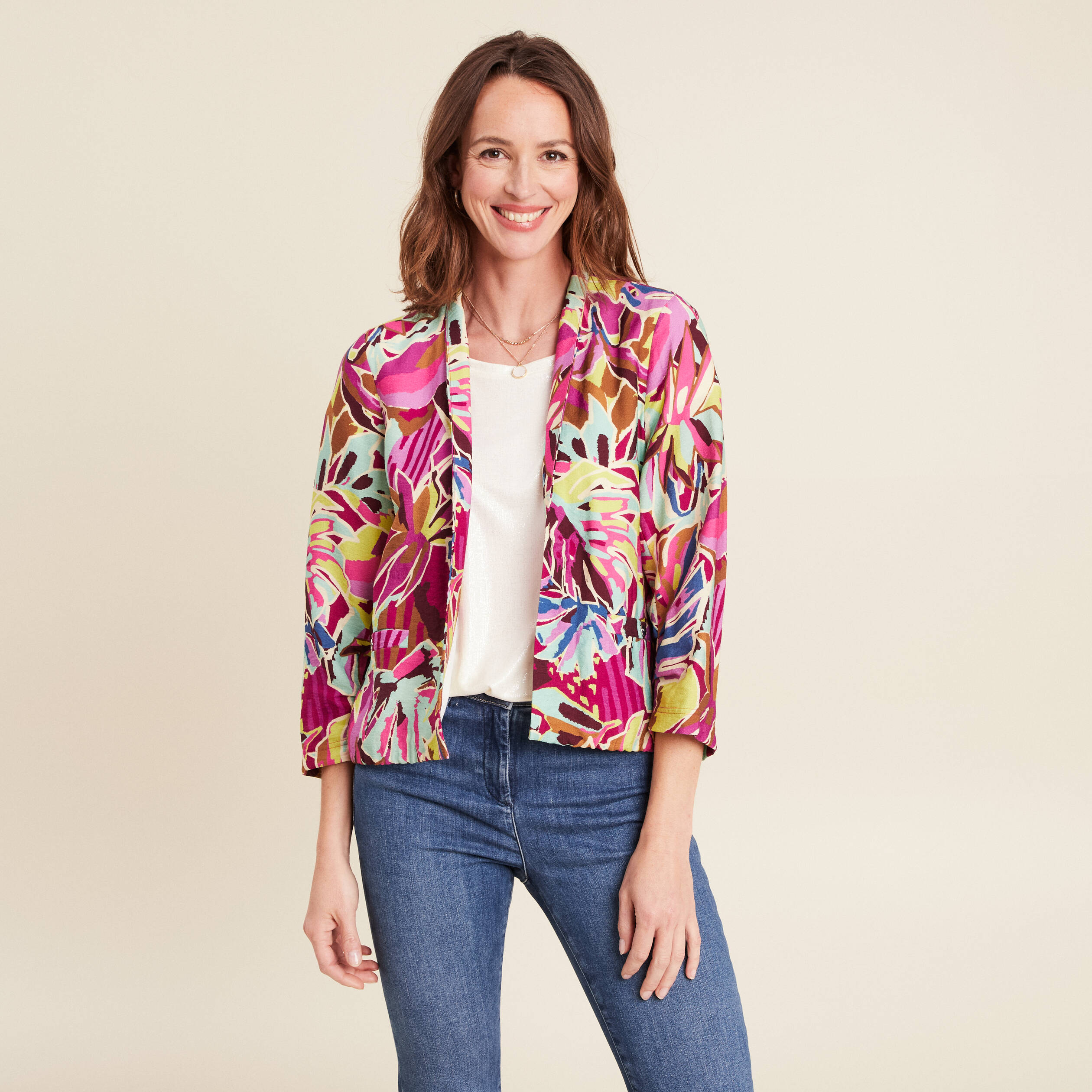 veste courte bas resserre doublee mauve femme veste courte bas resserré doublée mauve femme