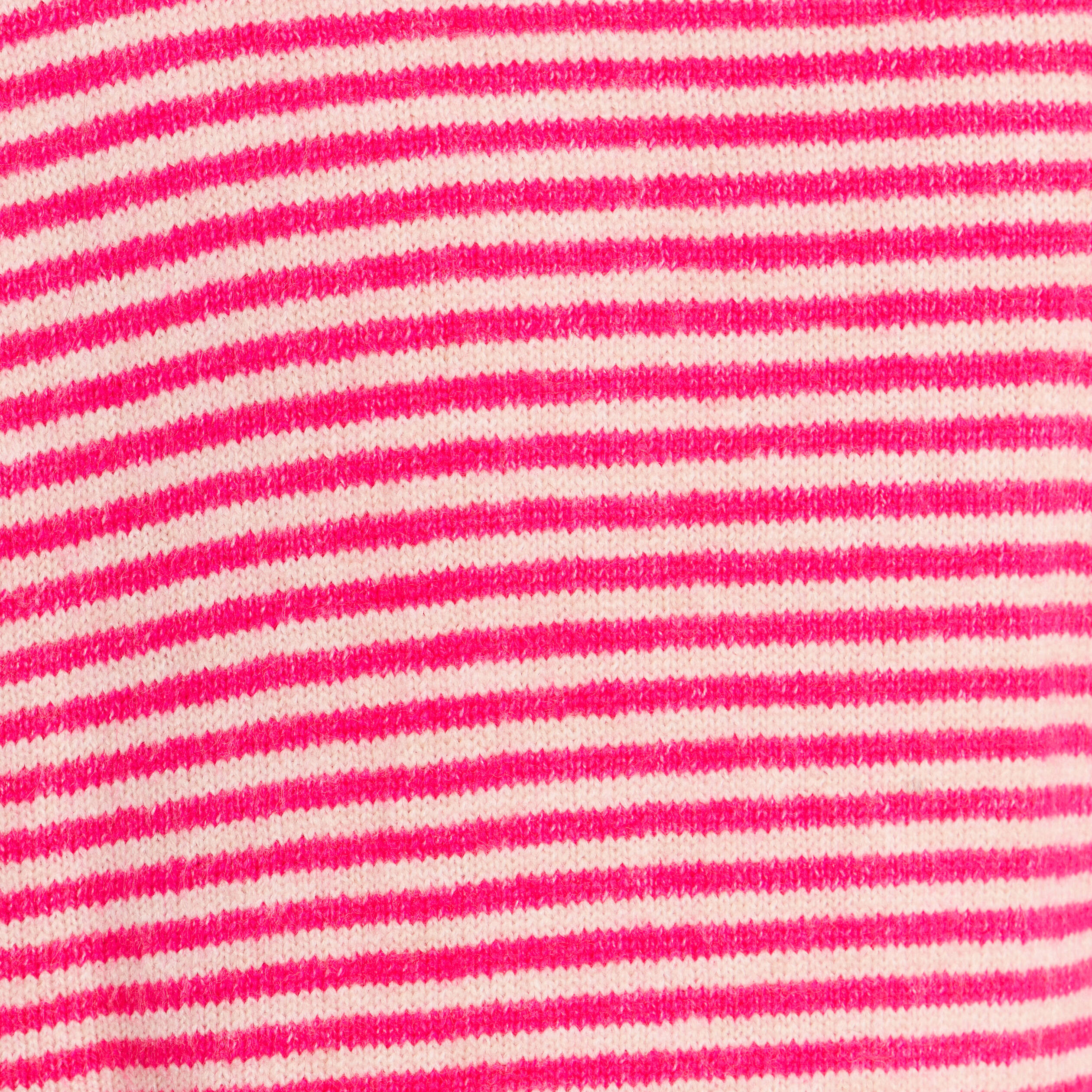 Pull droit col rond manches 3/4 rose femme