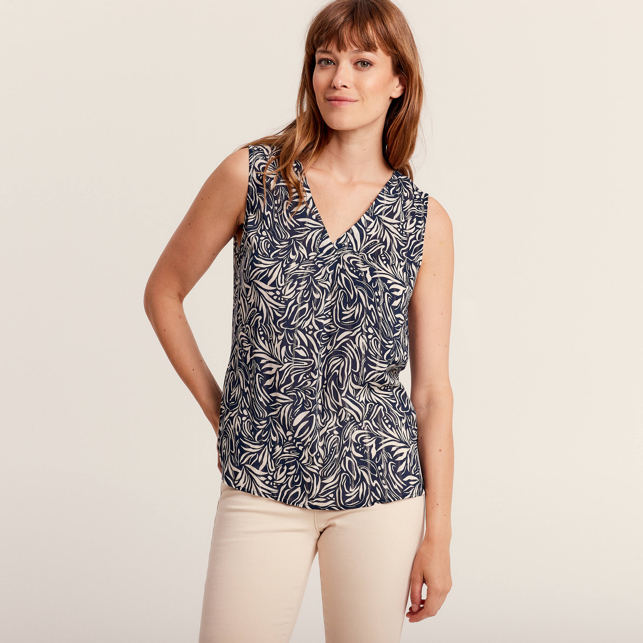 blouse sans manches bleu femme Blouse sans manches bleu femme