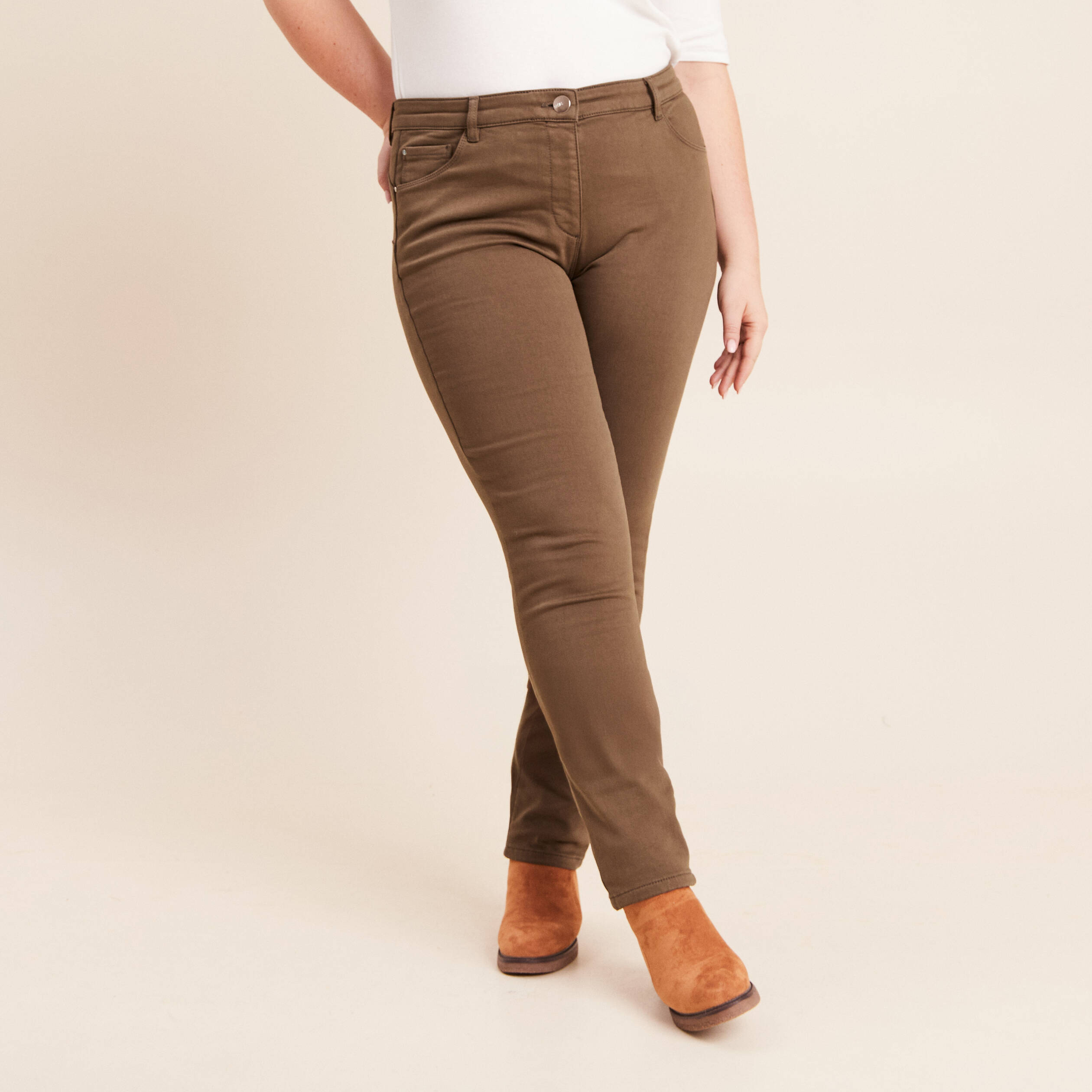 Pantalon magique Le Chaud vert kaki femme