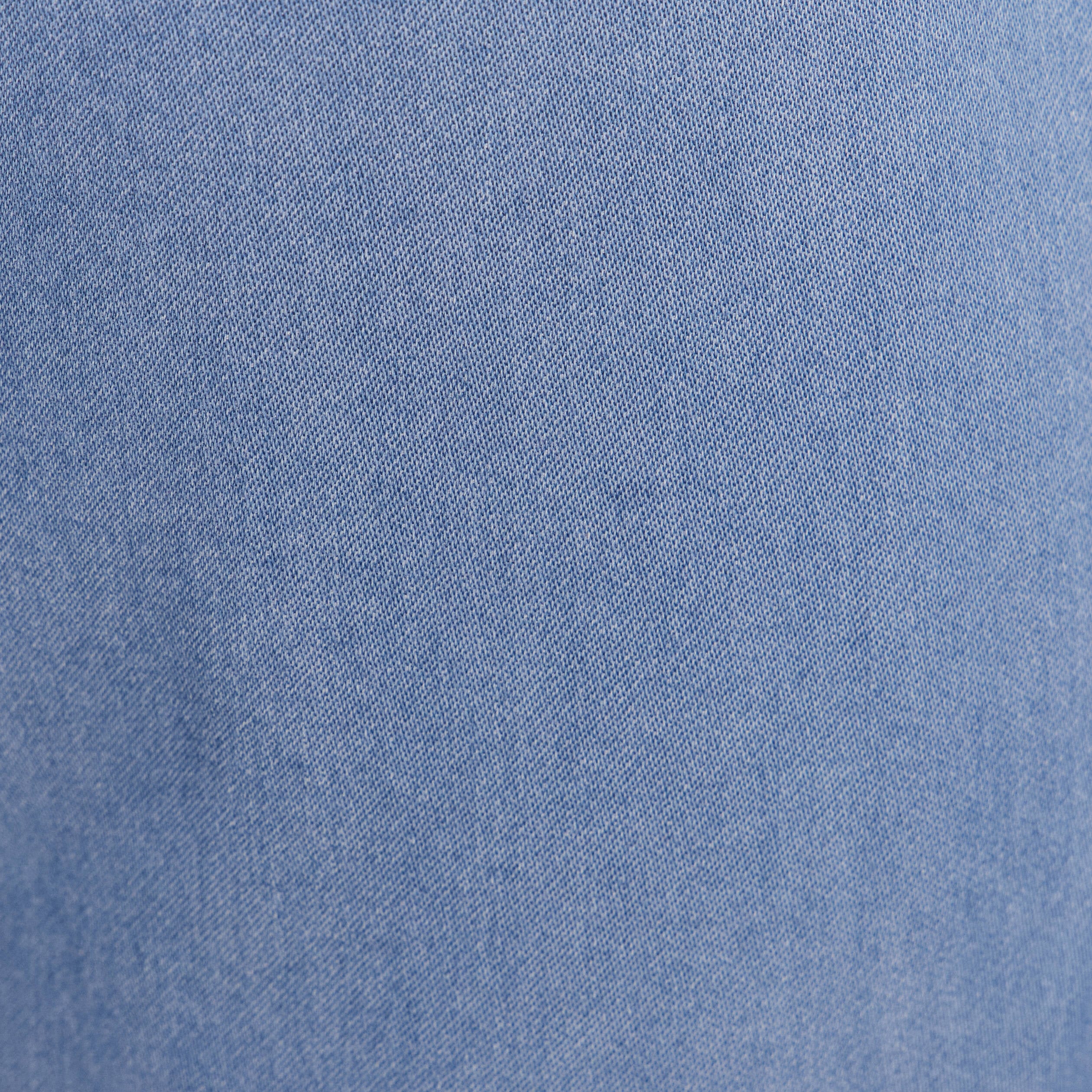 Jogging large 7/8&egrave;me en maille denim bleach femme