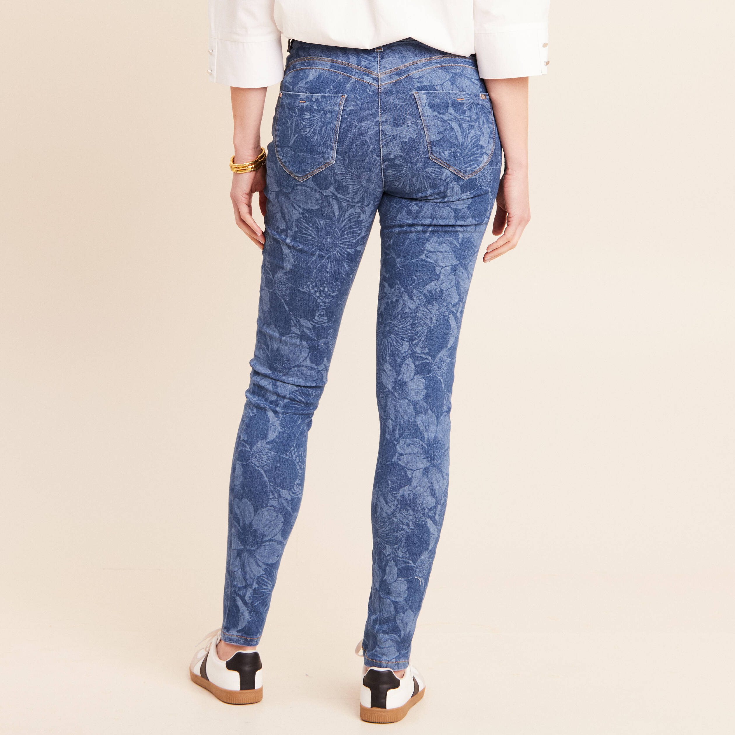 Jean magique L'Unique coupe ajust&eacute;e bleu femme