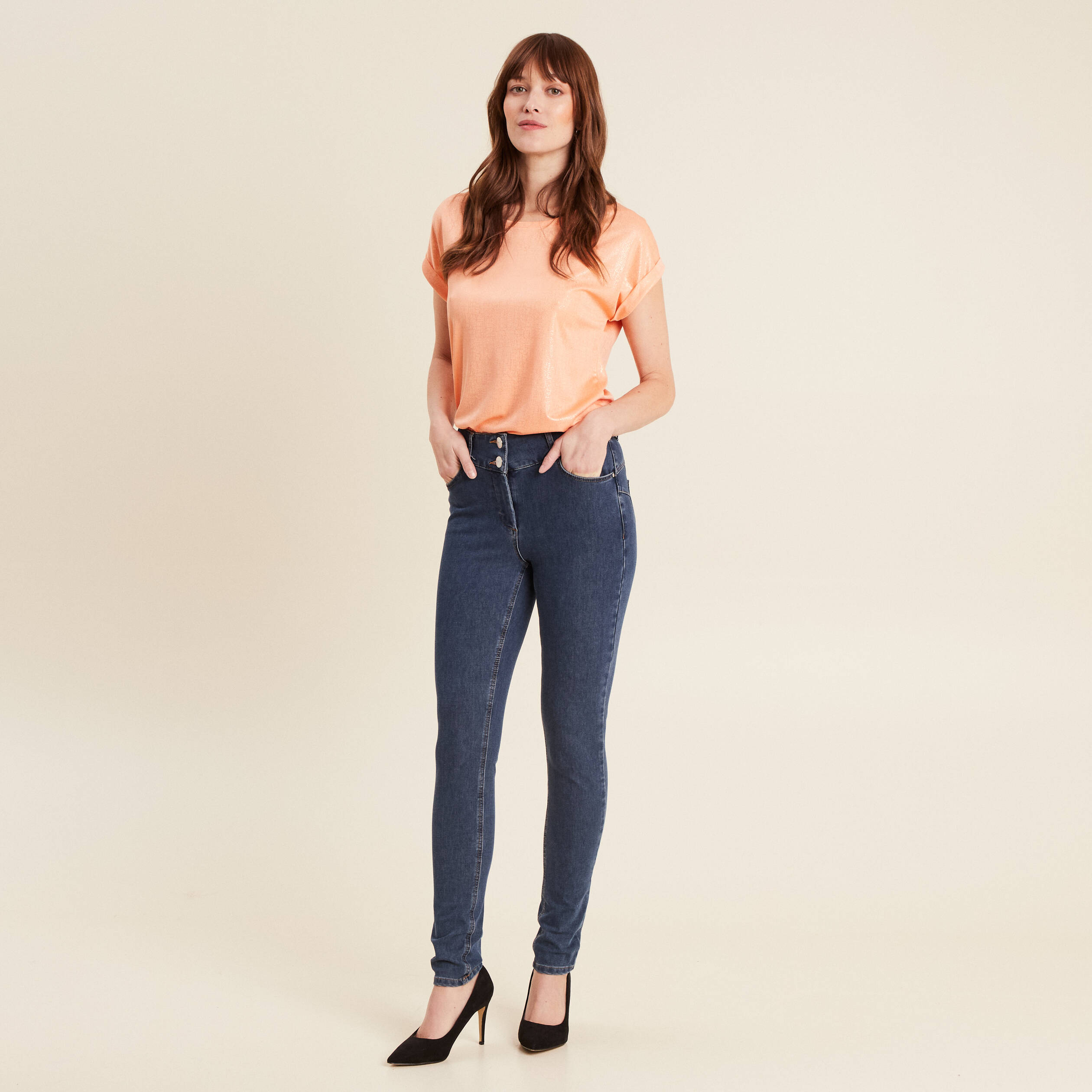 jean magique le sculptant slim stretch denim brut femme Jean magique le sculptant slim stretch denim brut femme