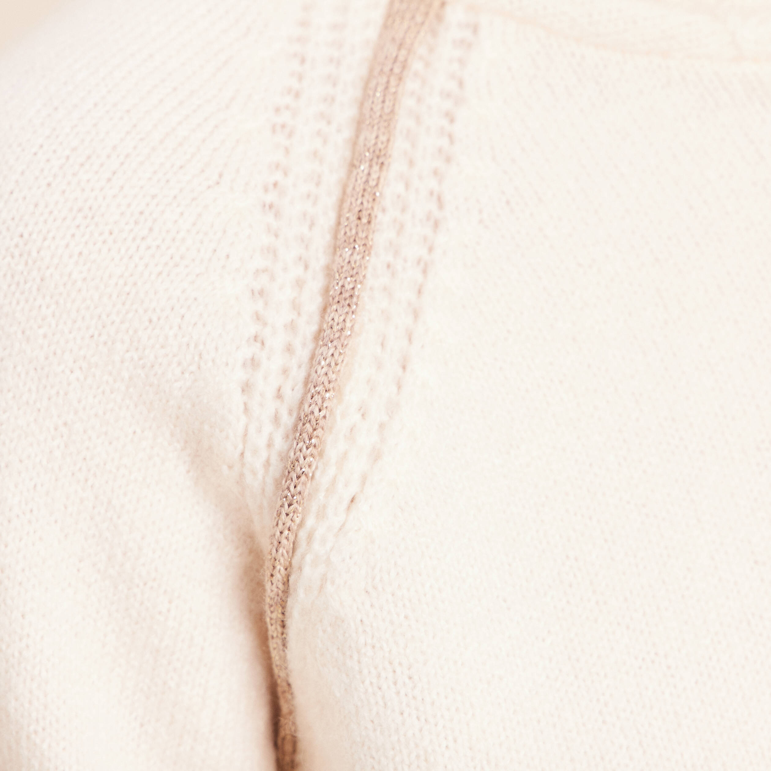 Sweat droit long &agrave; capuche ecru femme