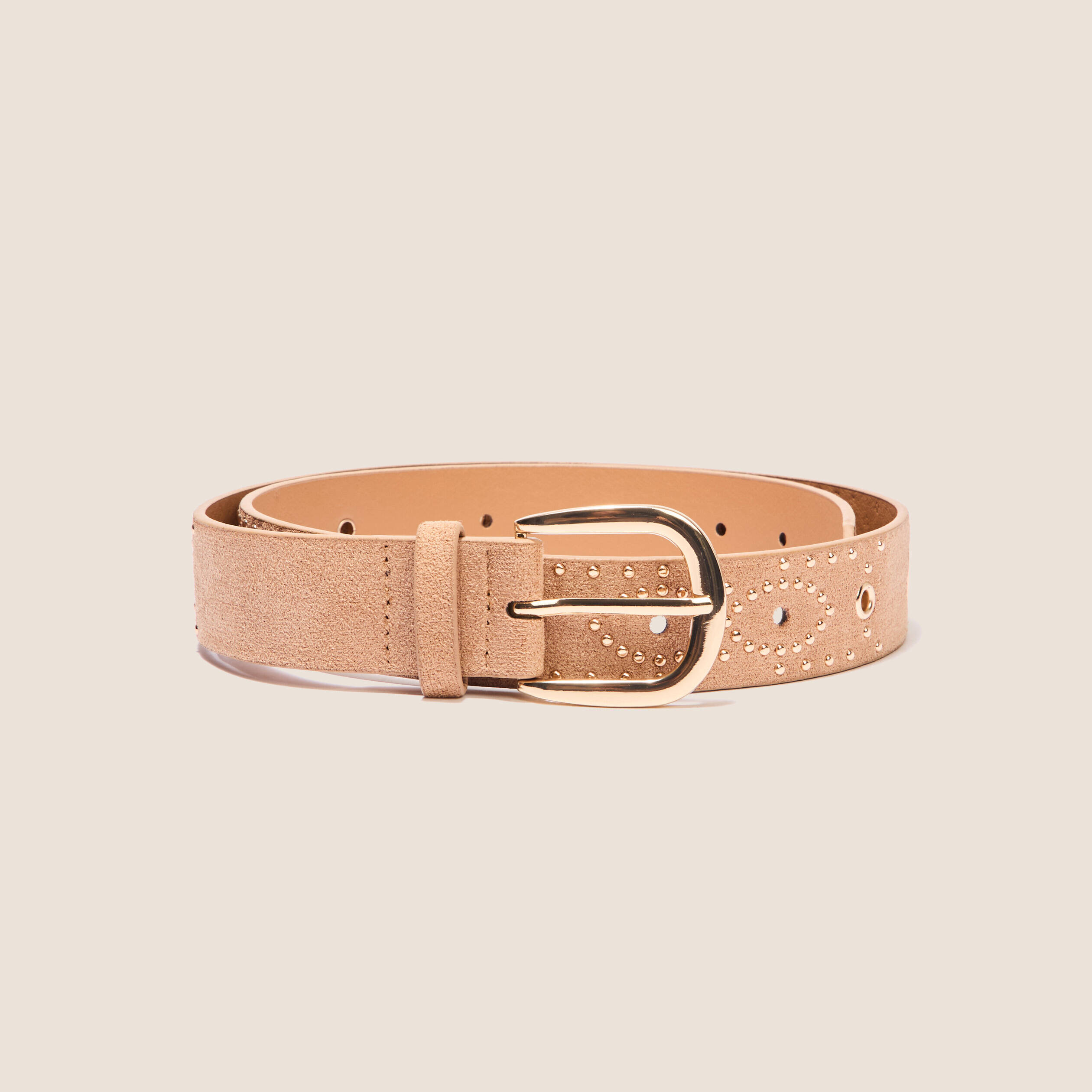 Ceinture - Luxe - Cuir véritable - Largeur 130 cm - Boucle rotative métal - Strass 3