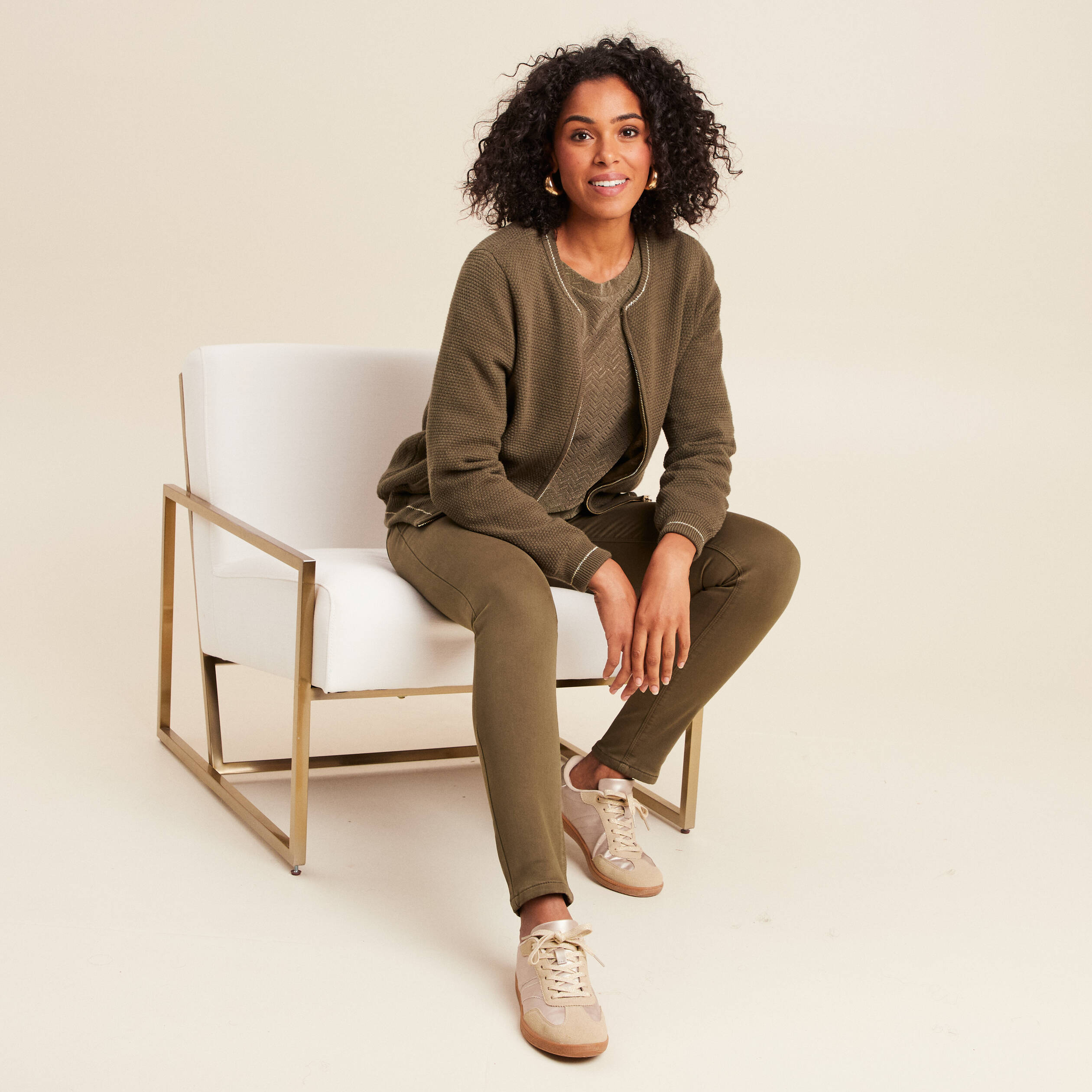 Pantalon magique Le Chaud vert kaki femme