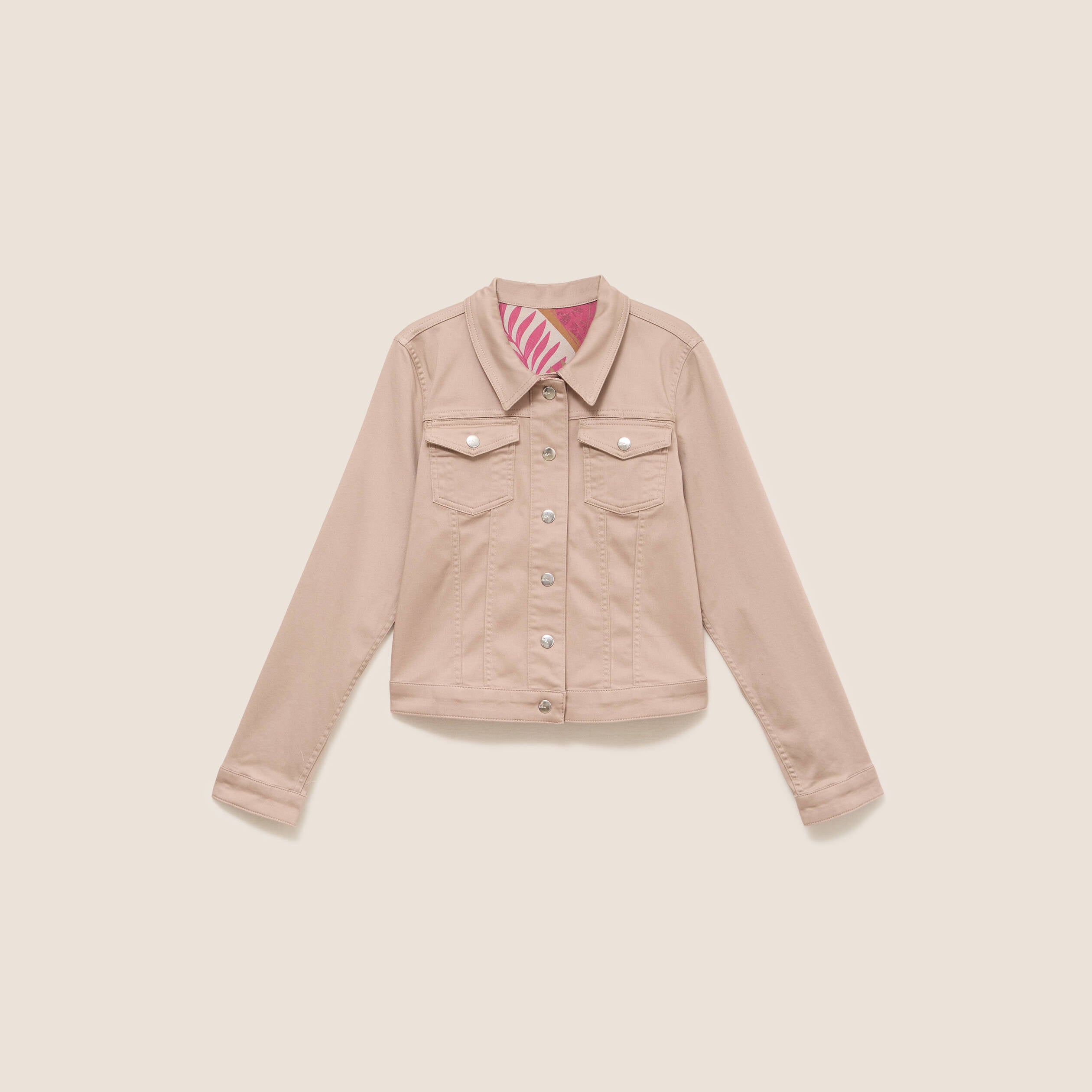 Veste cintr&eacute;e r&eacute;versible manches longues marron femme