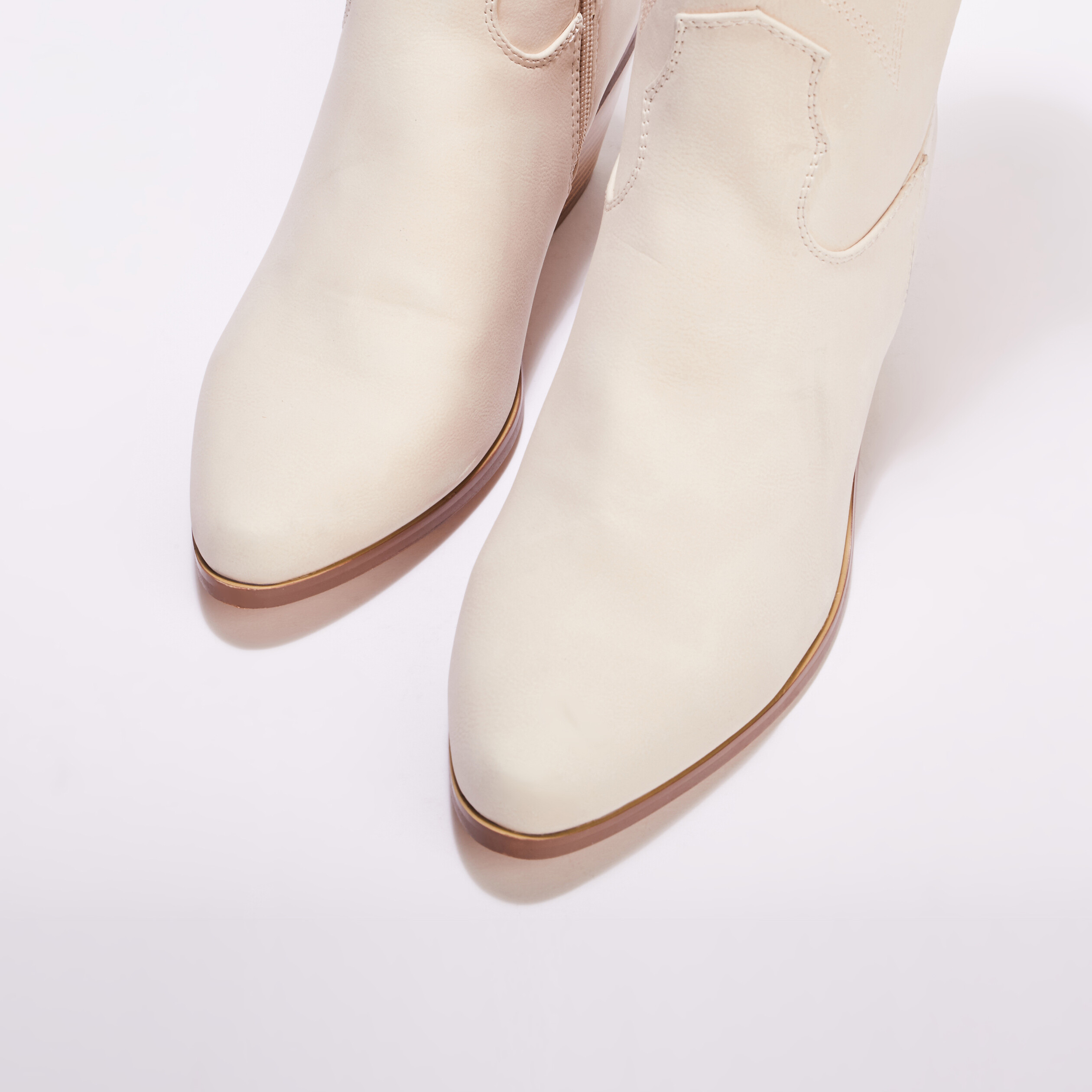 Bottes noires ivoire femme