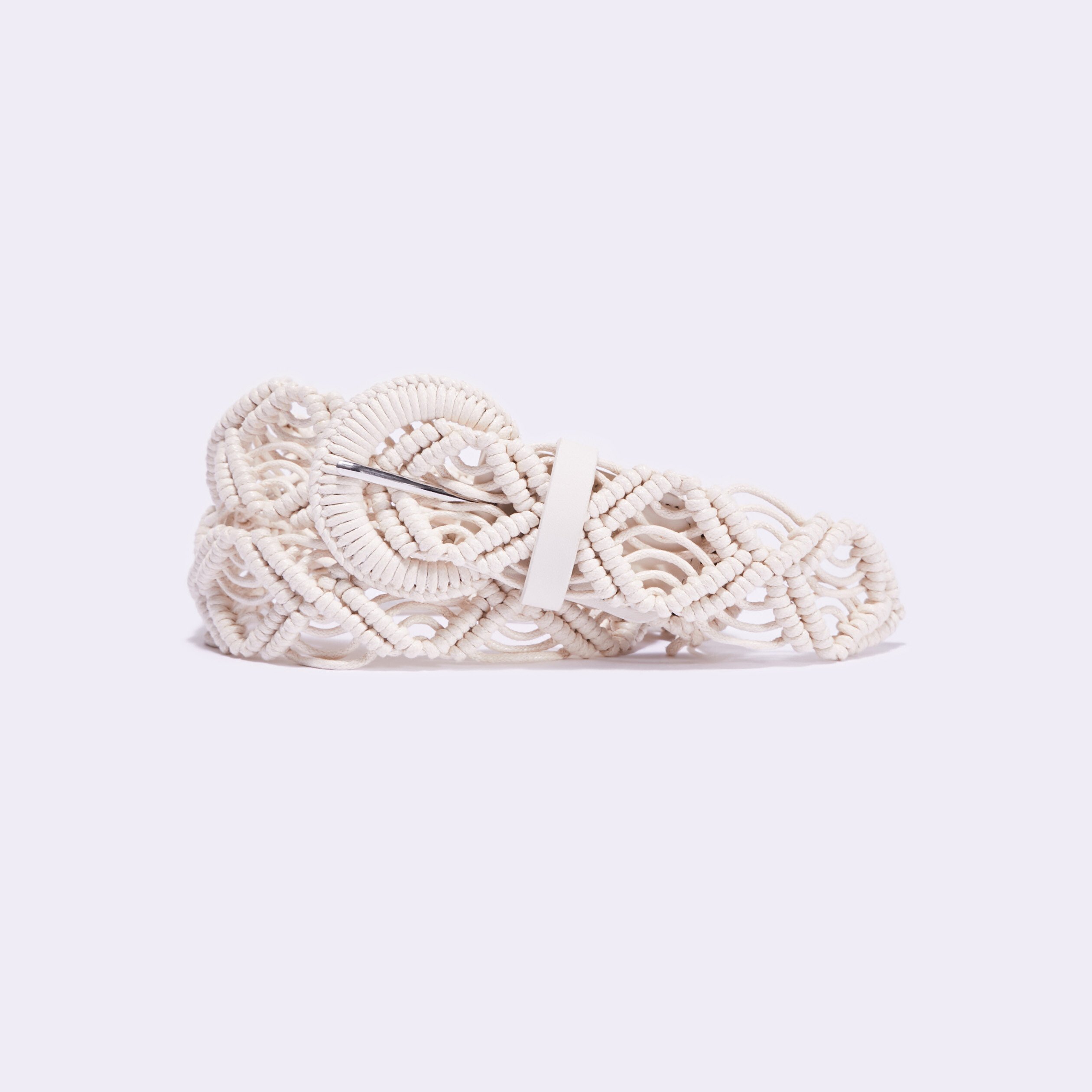 ceinture en macrame ecru femme Ceinture en macramé ecru femme