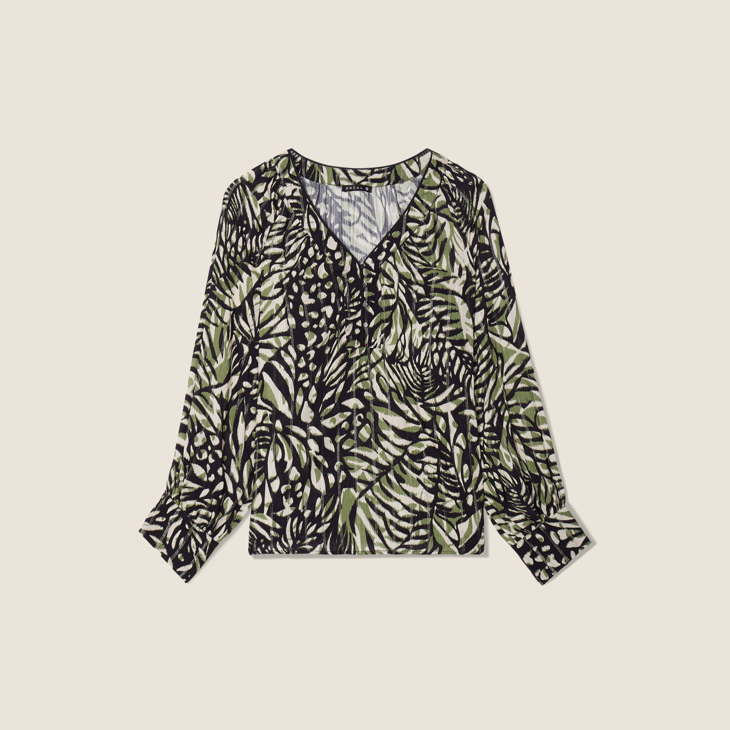 blouse manches longues vert femme Blouse manches longues vert femme