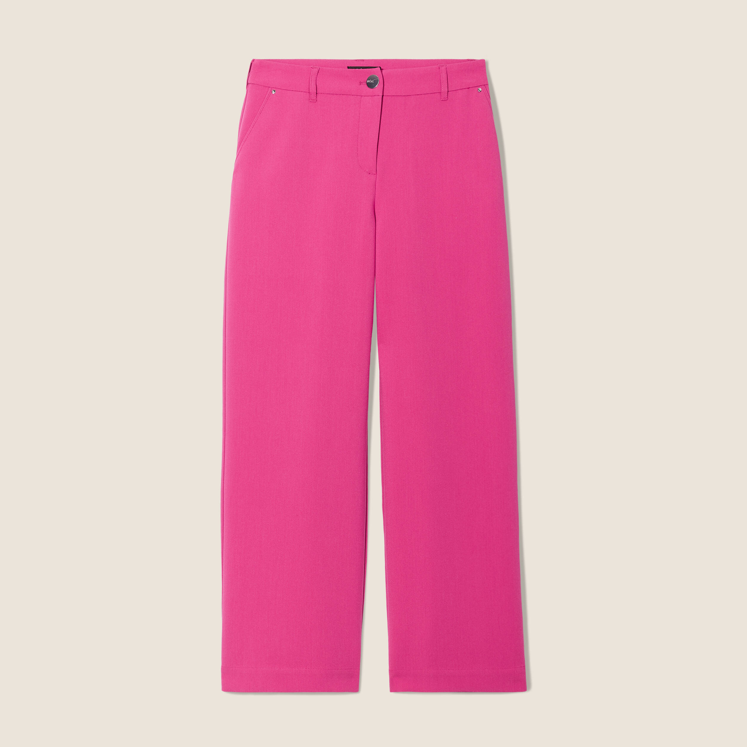 pantalon chino large rose fushia femme Pantalon chino large rose fushia femme