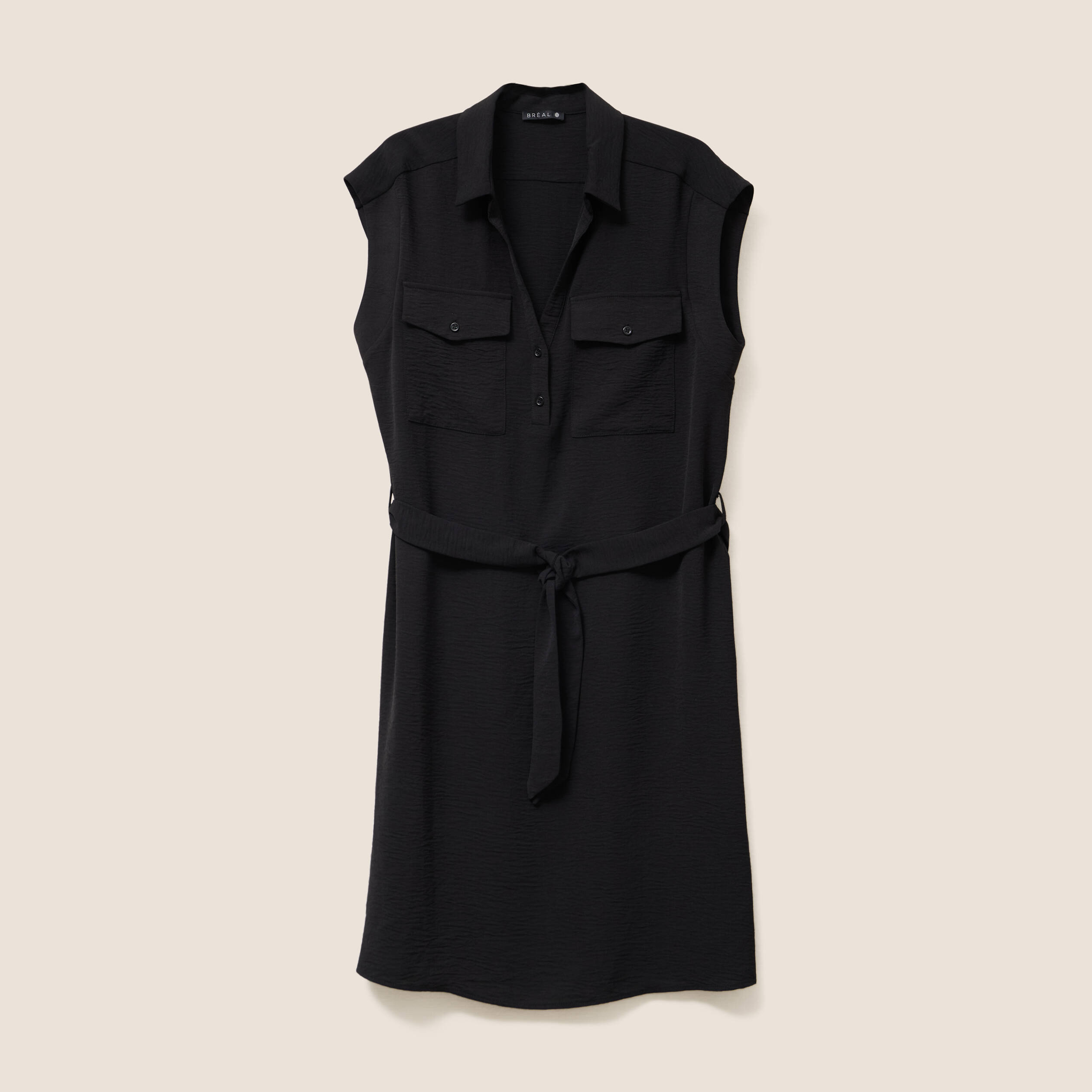 robe droite courte manches courtes noir femme Robe droite courte manches courtes noir femme