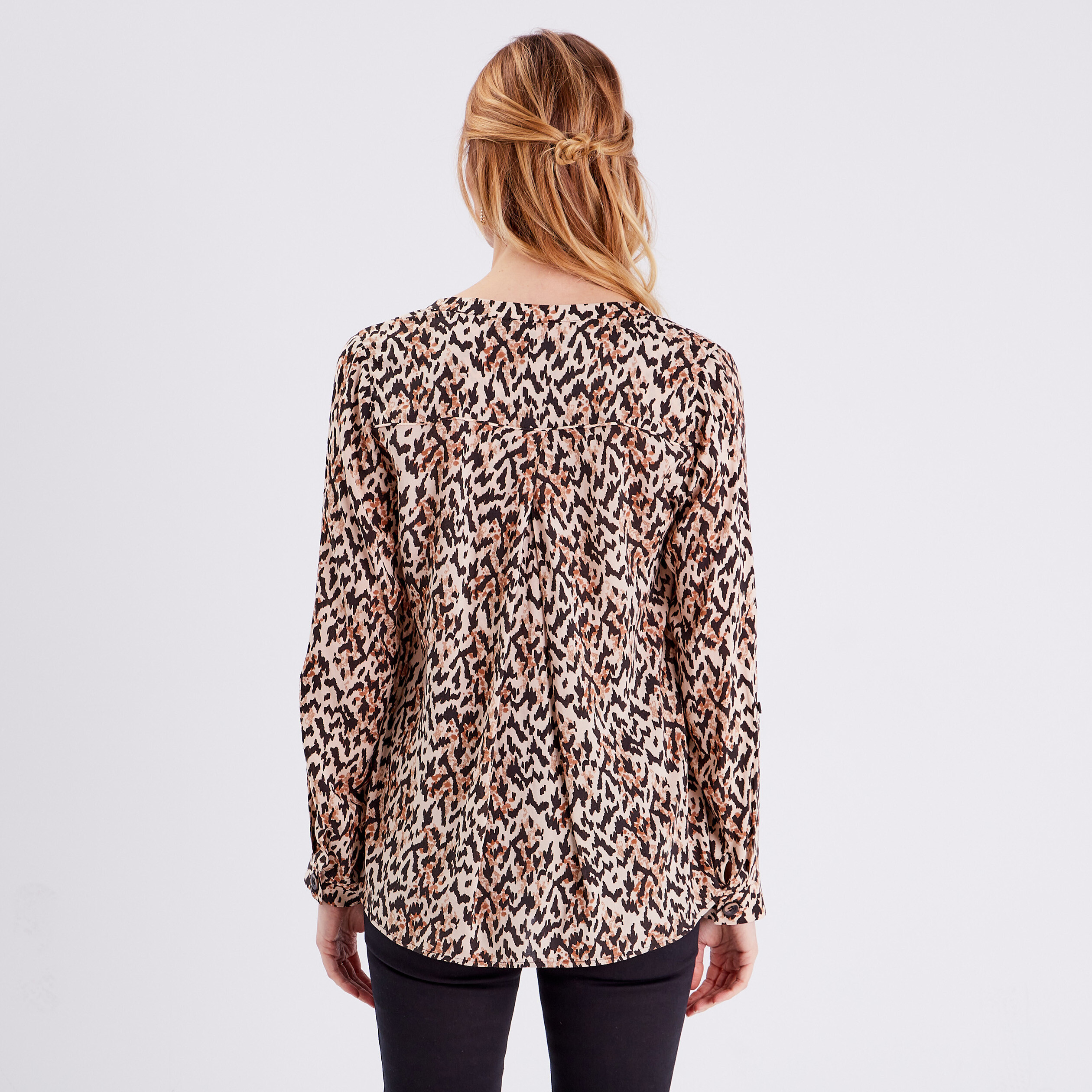 blouse manches longues beige femme Blouse manches longues beige femme