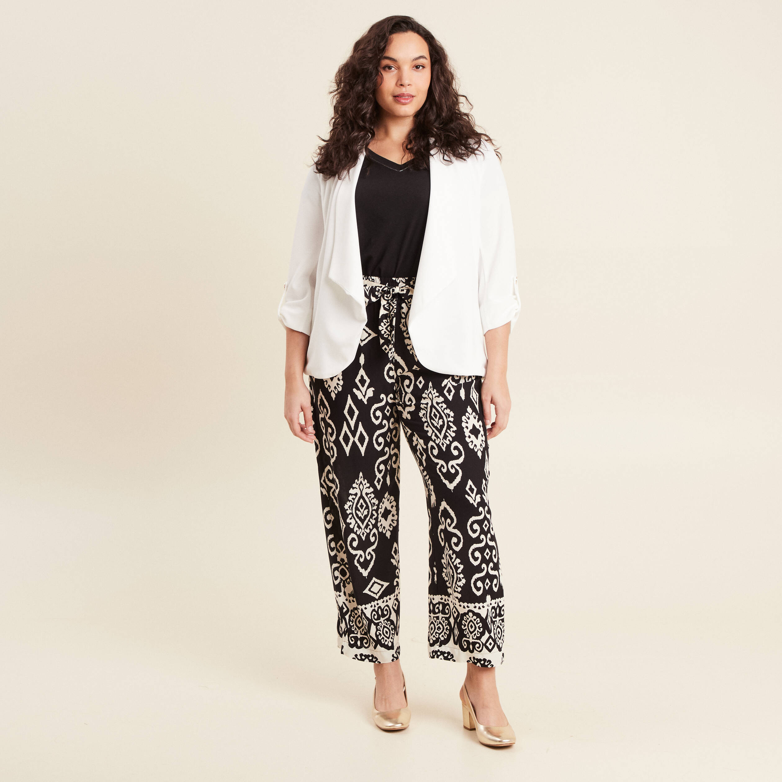 pantalon flou noir femme Pantalon flou noir femme